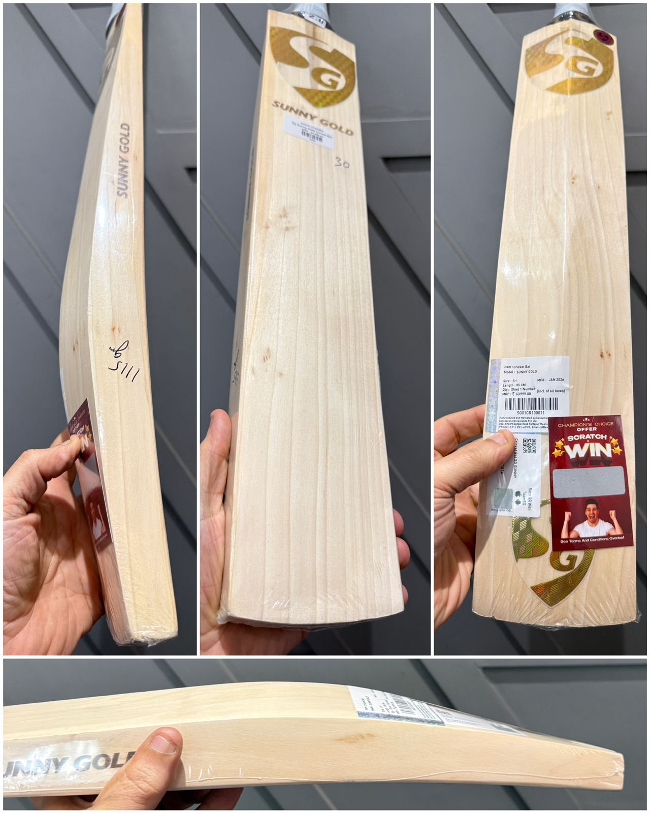 Sg Sunny Gold Cricket Bat