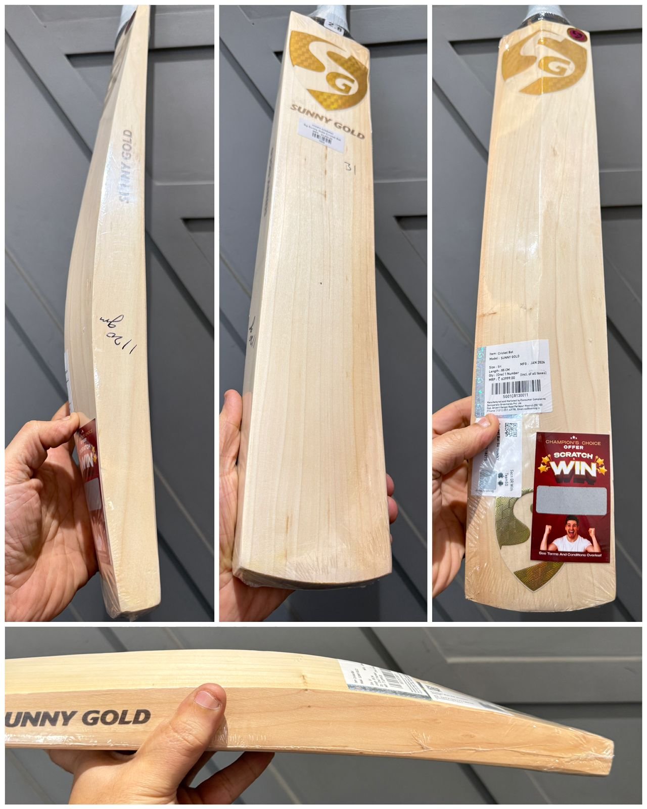 Sg Sunny Gold Cricket Bat