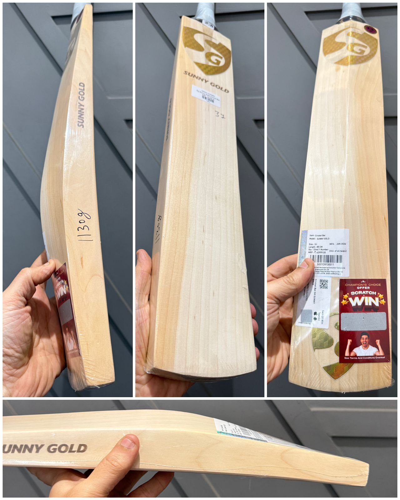 Sg Sunny Gold Cricket Bat