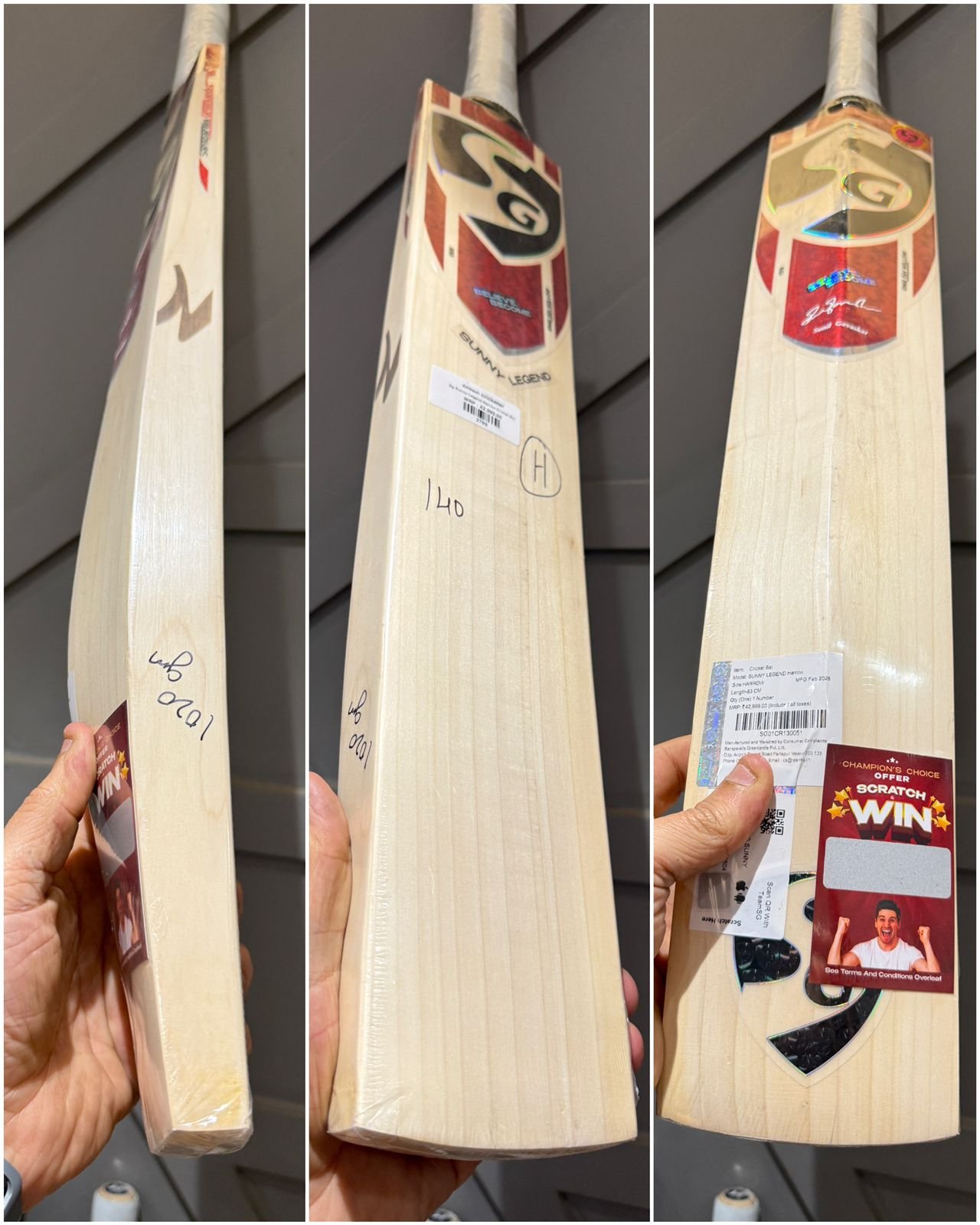 Sg Sunny Legend Harrow Cricket Bat