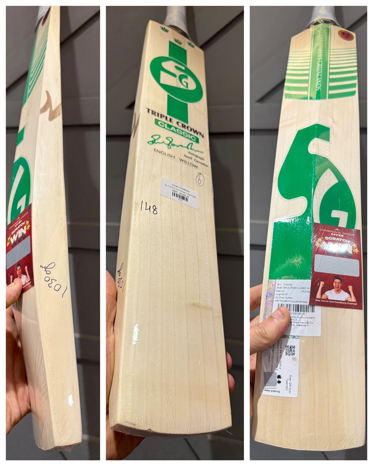 Sg Triple Crown Classic Size 6 Bat
