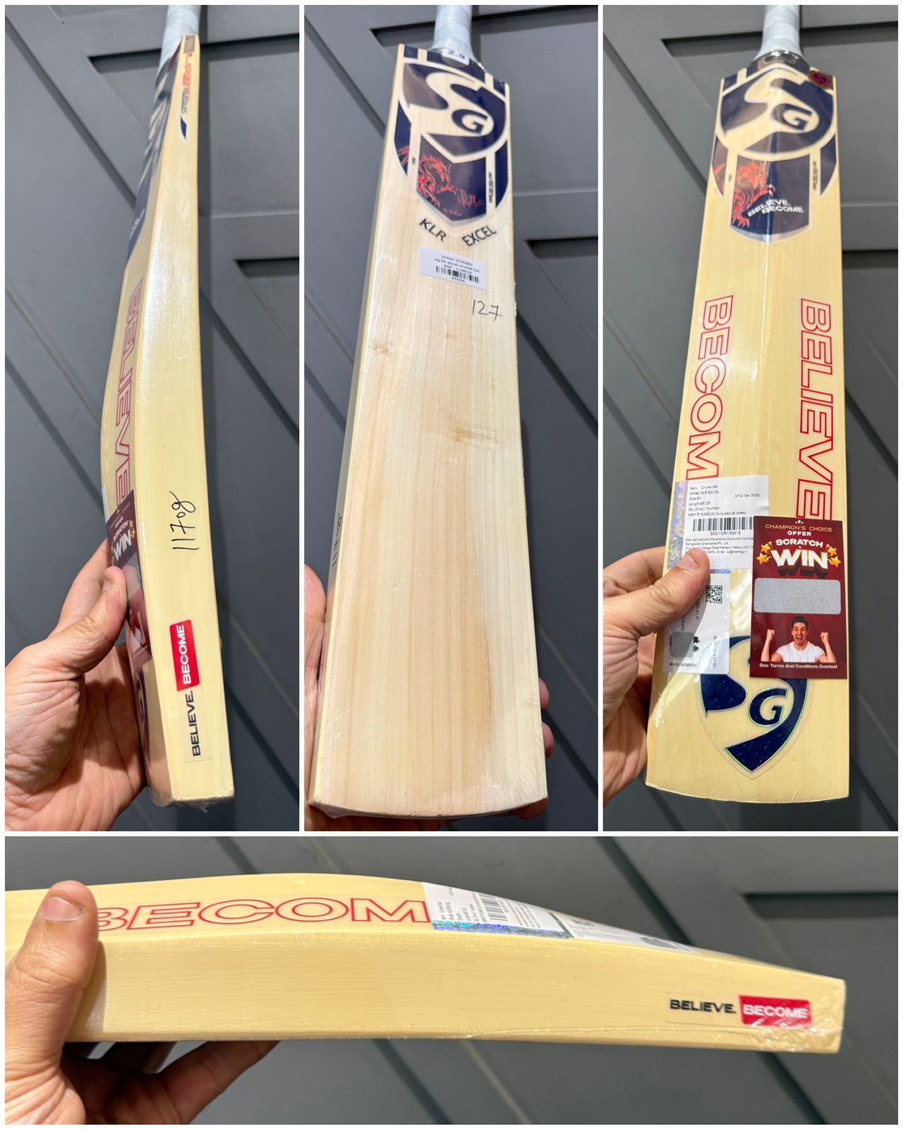 Sg klr excel cricket bat