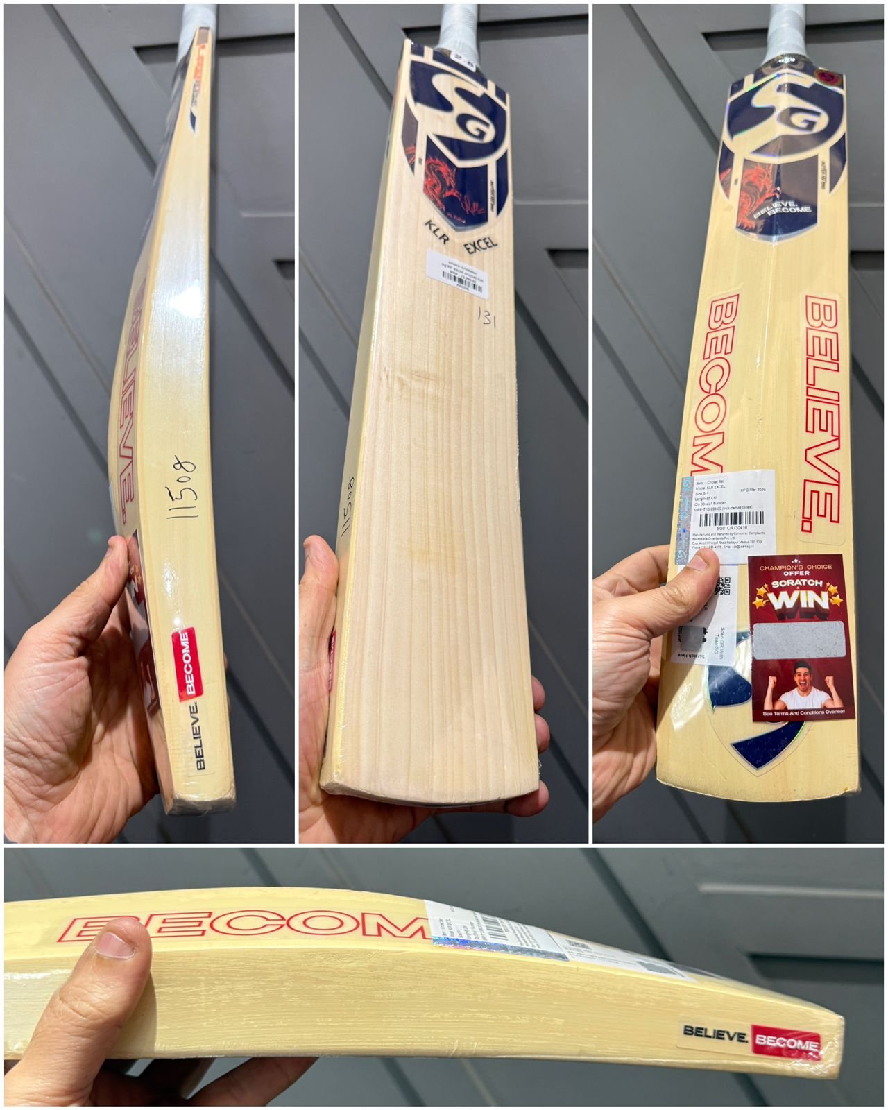 Sg klr excel cricket bat