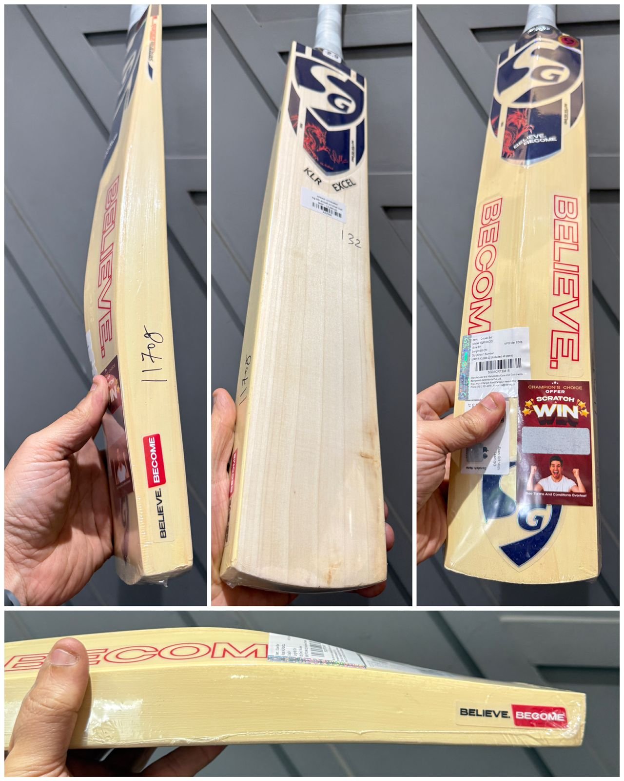 Sg klr excel cricket bat