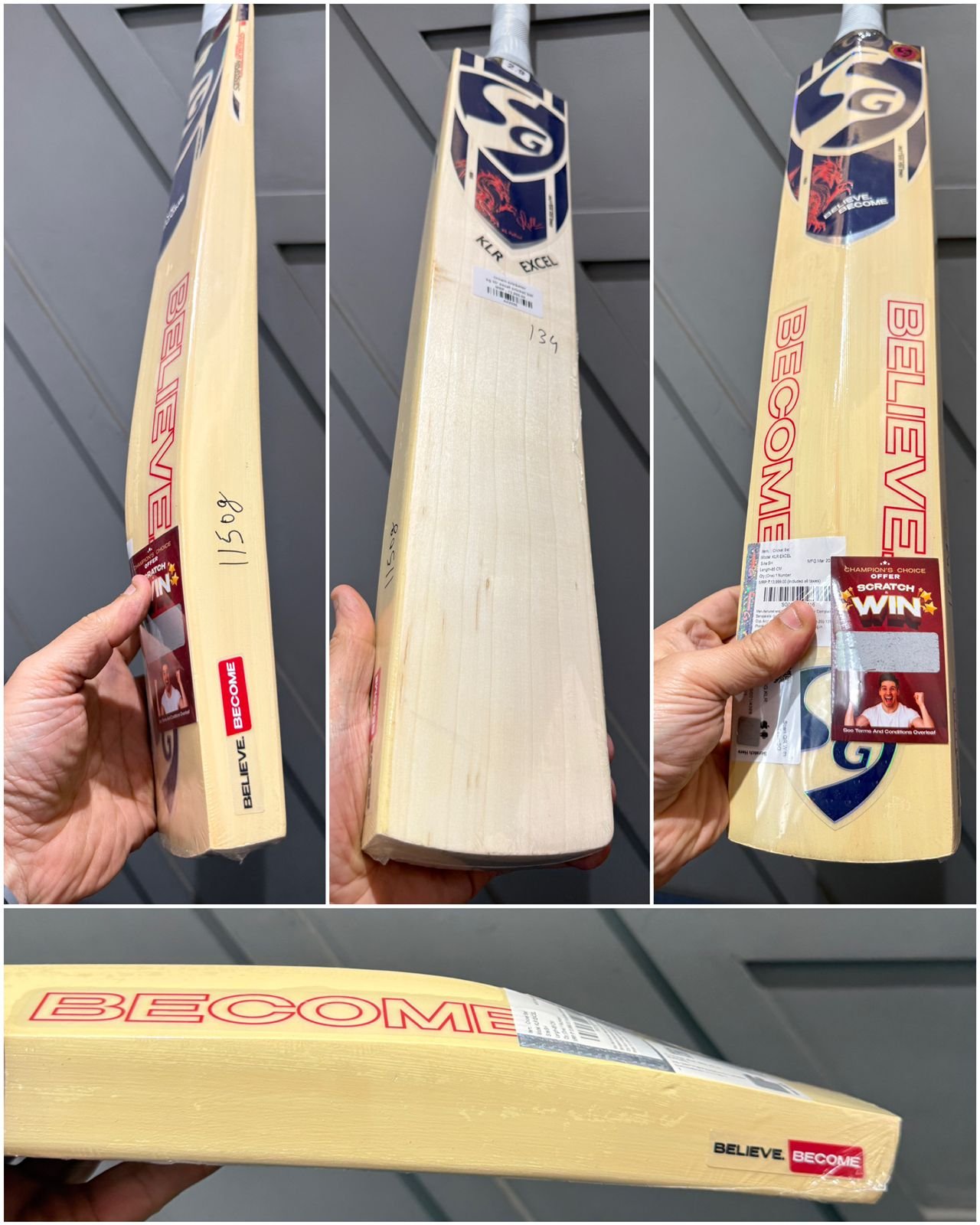 Sg klr excel cricket bat