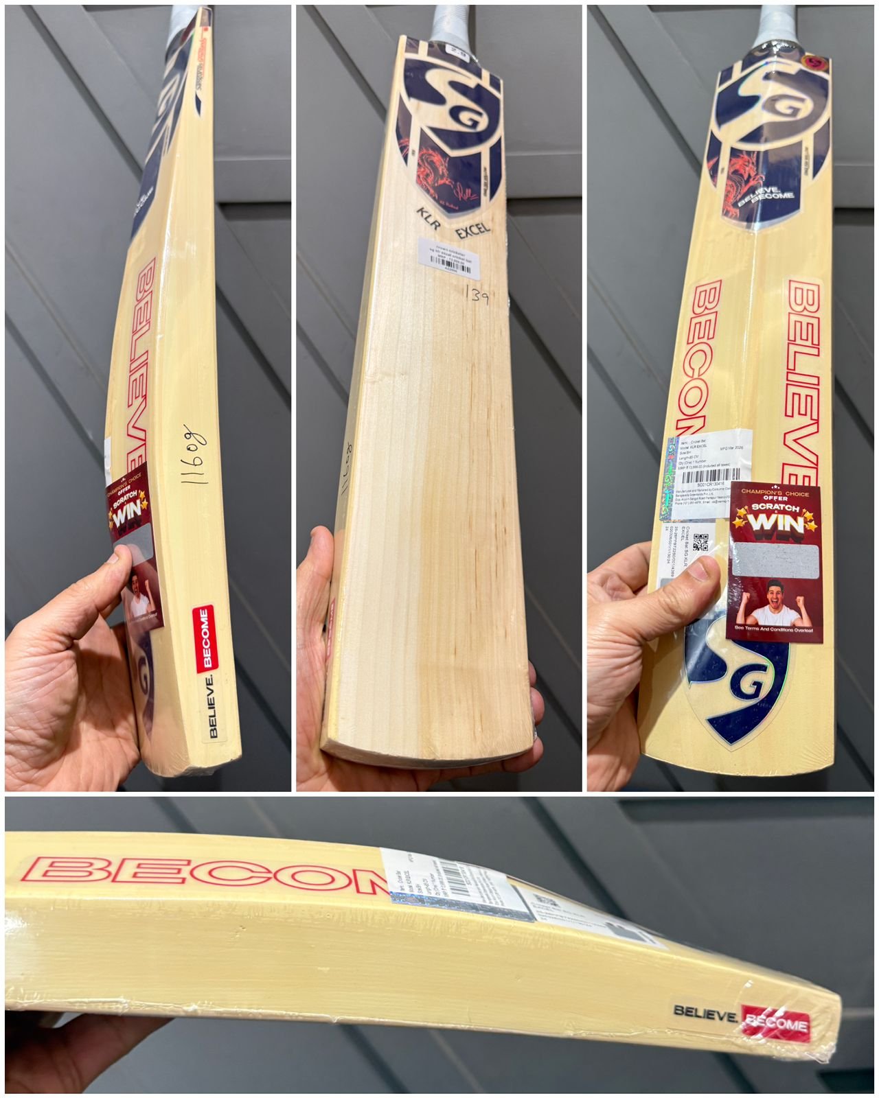 Sg klr excel cricket bat
