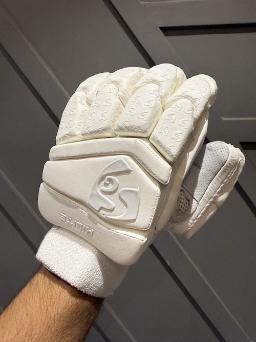 SG Hilite White Batting Gloves