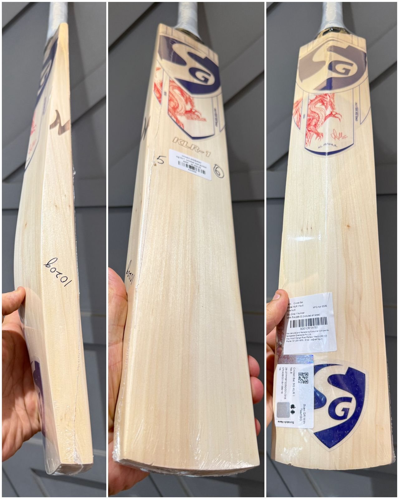 SG KLR1 Cricket Bat size 6