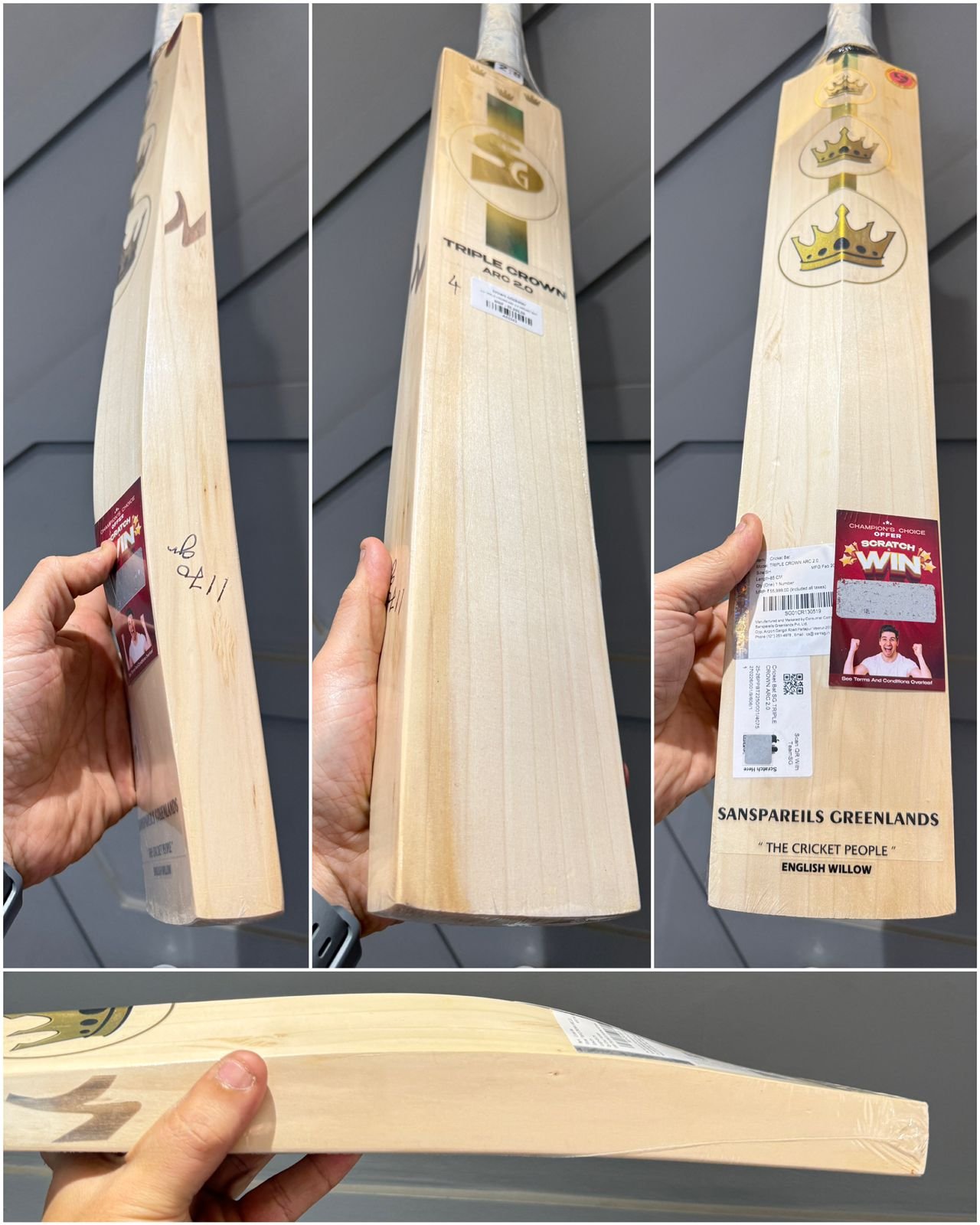 Sg triple crown Arc 2.0 cricket bat