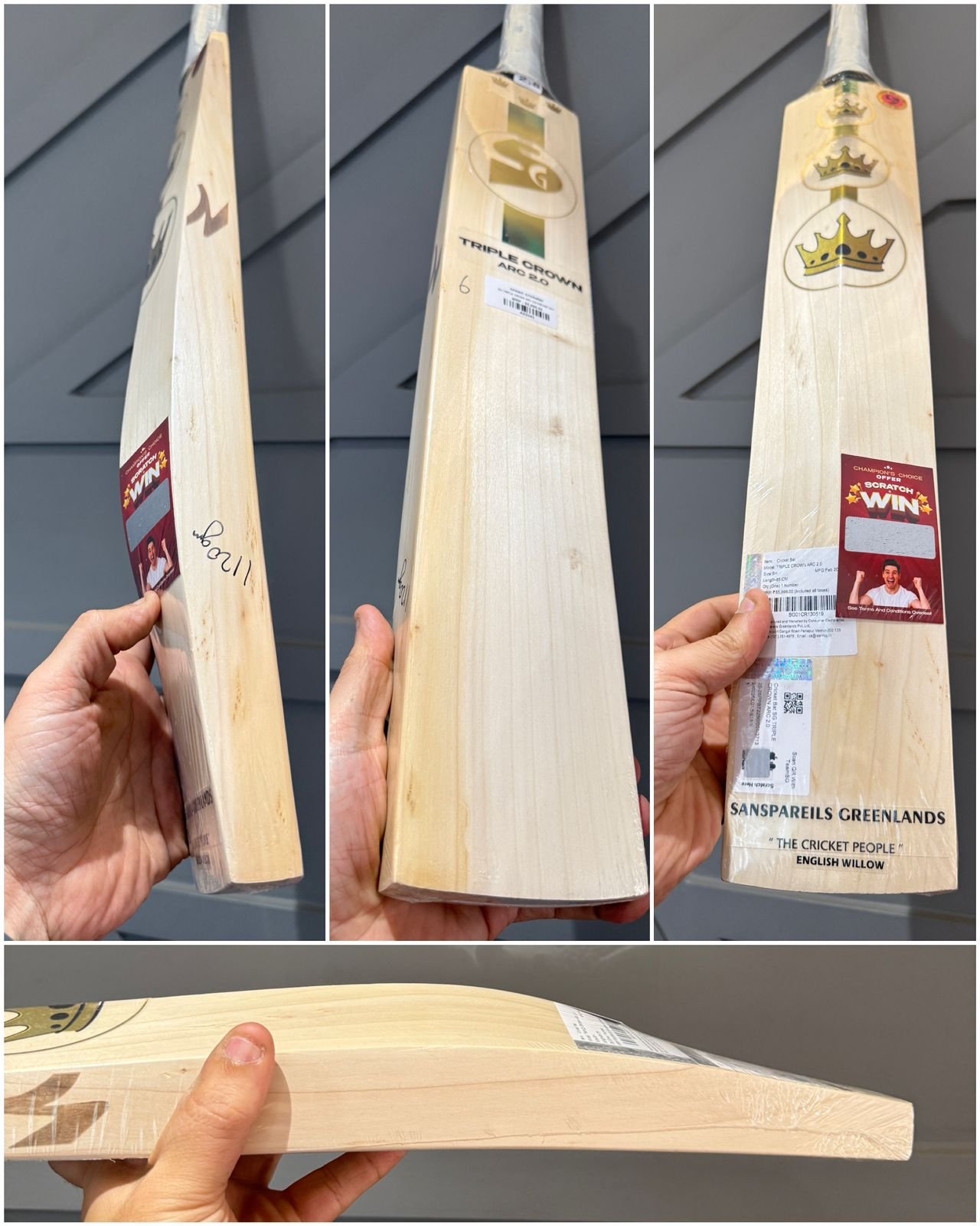 Sg triple crown Arc 2.0 cricket bat