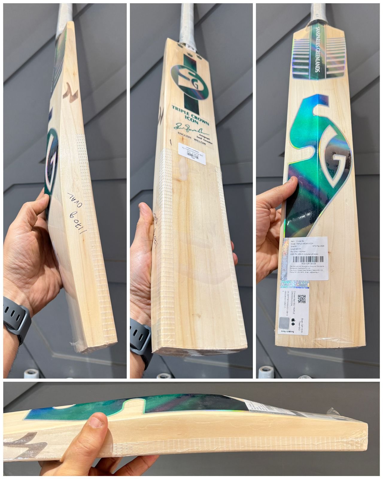 Sg triple crown icon cricket bat