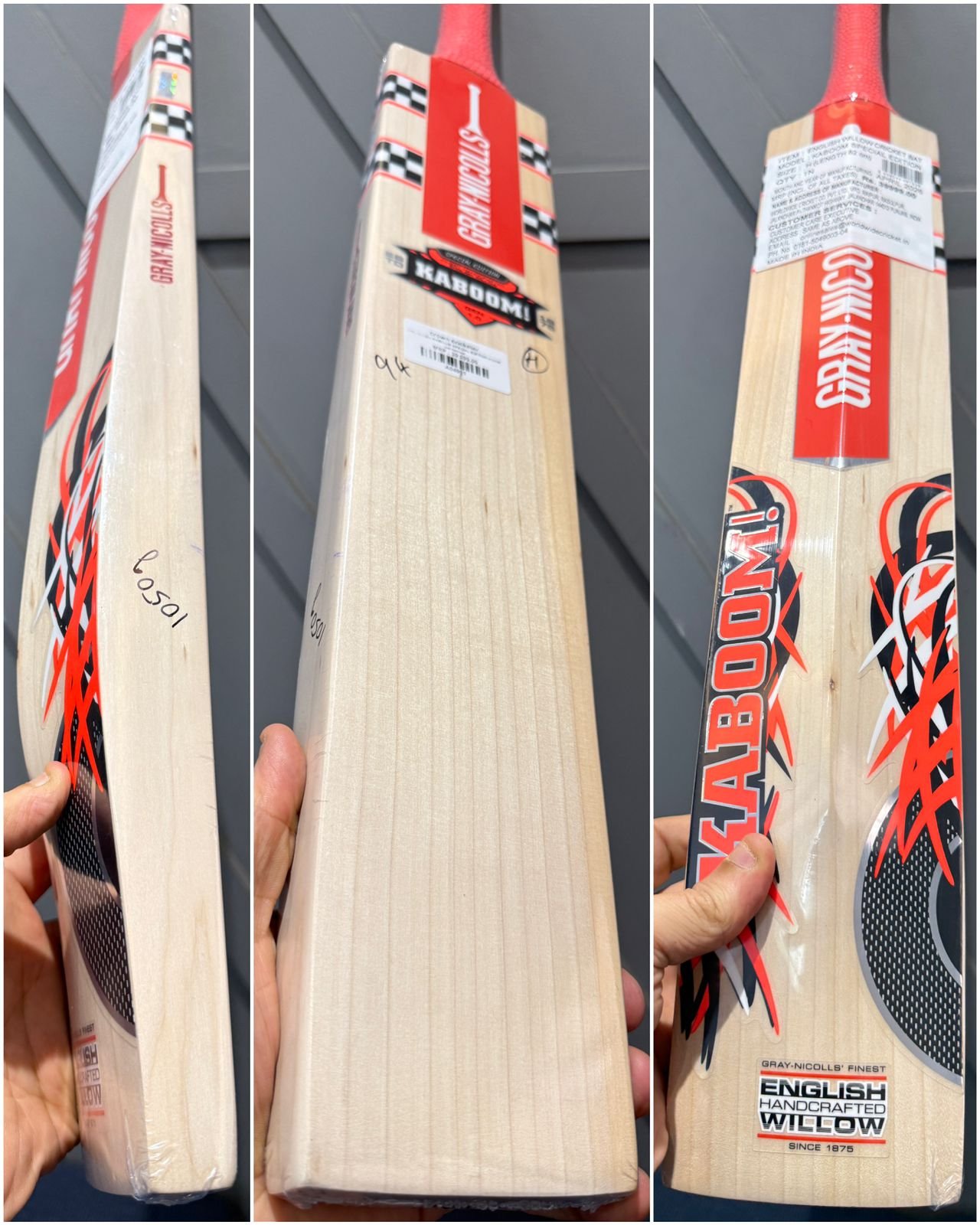 Gray Nicolls KABOOM SPECIAL EDITION Cricket Bat Harrow