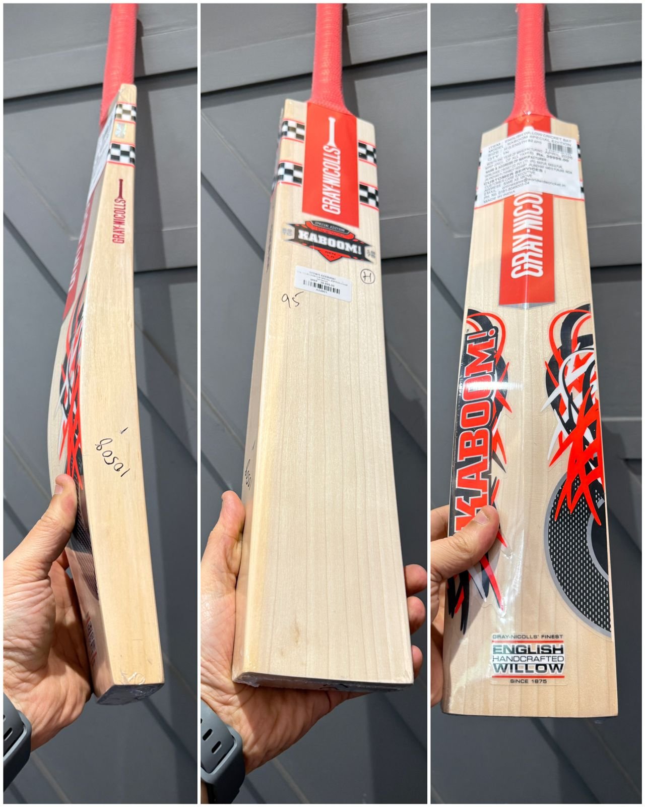 Gray Nicolls KABOOM SPECIAL EDITION Cricket Bat Harrow
