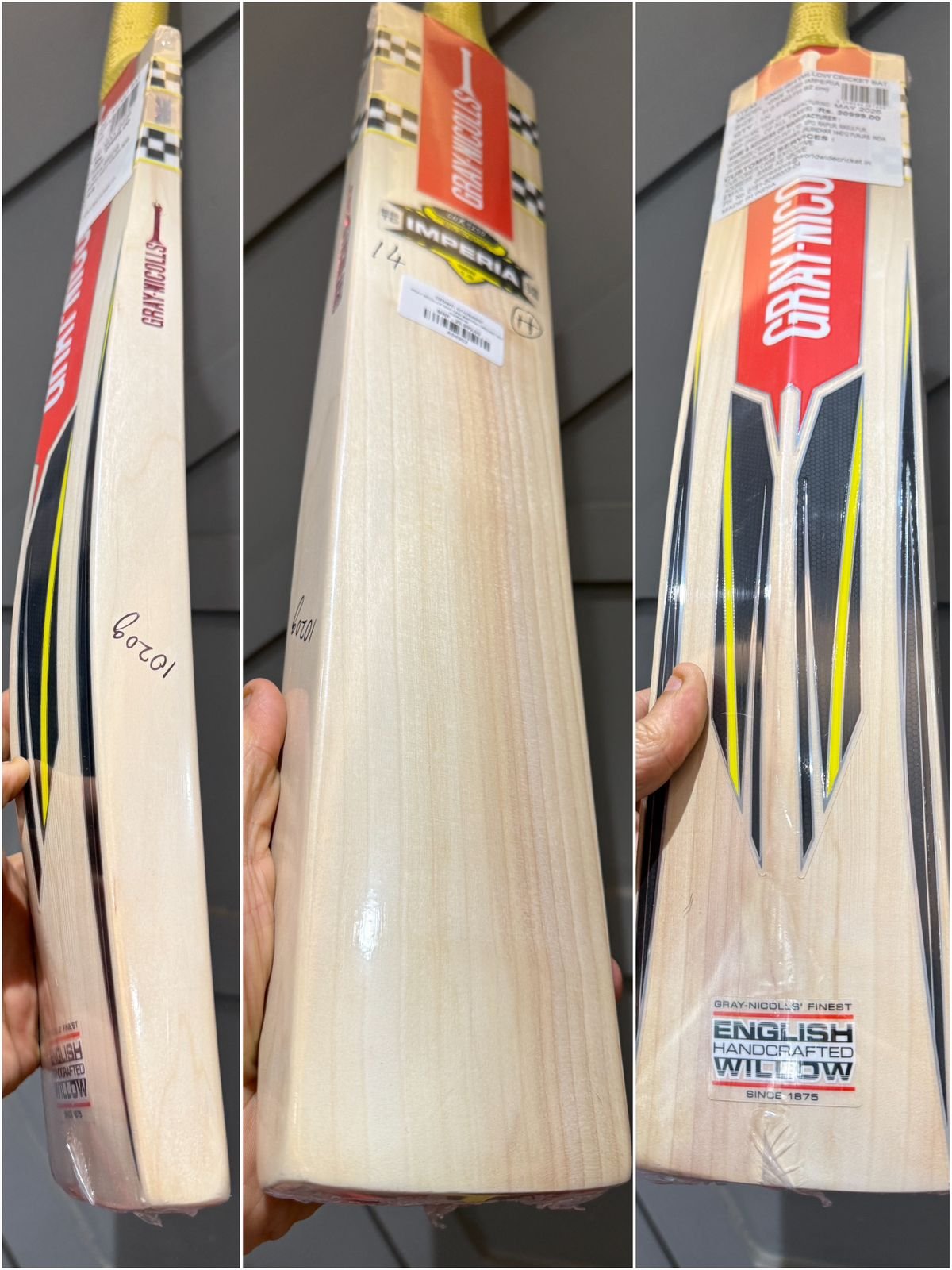 GRAY NICOLLS GNX 1250 IMPERIA CRICKET BAT HARROW