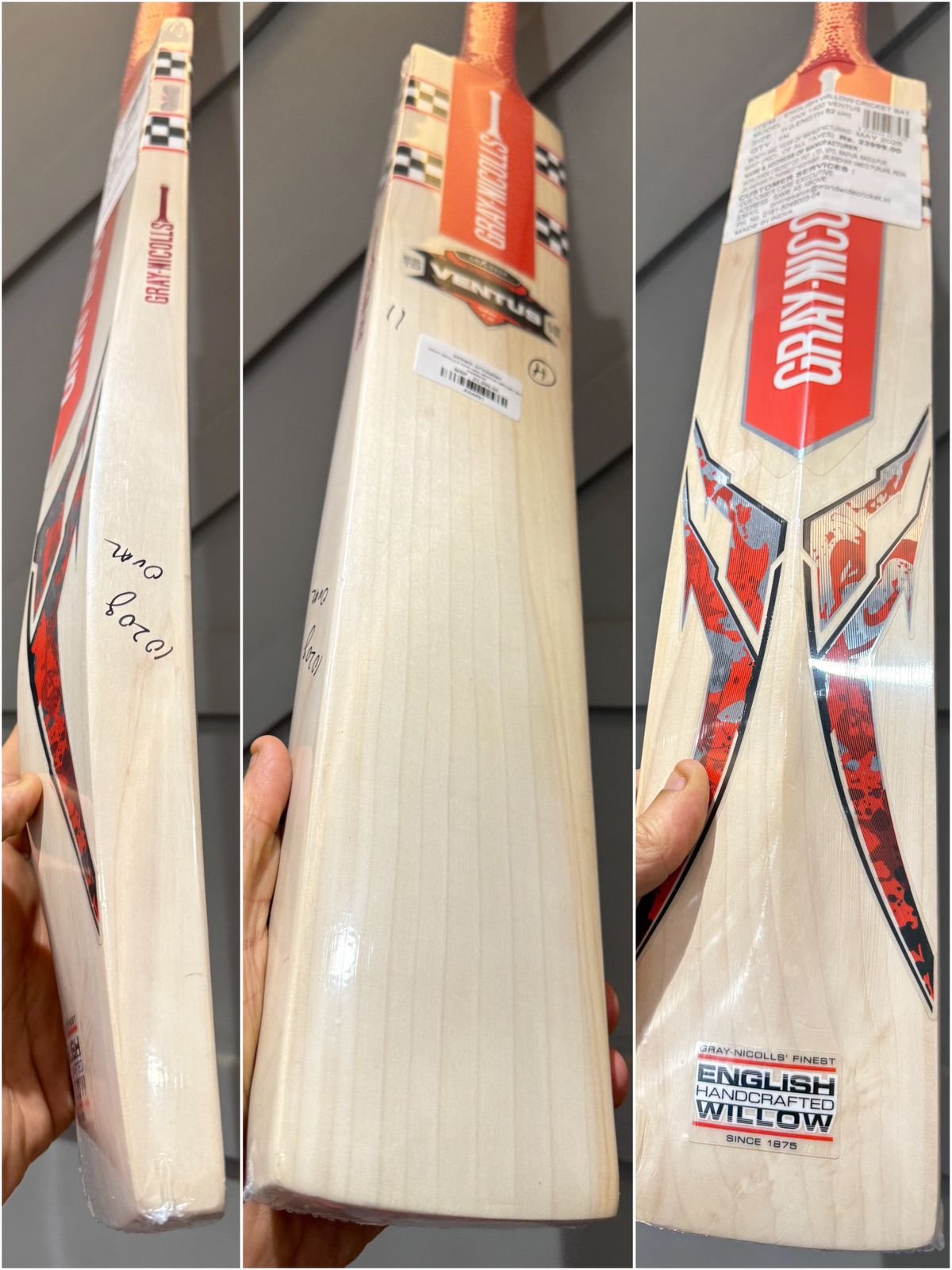 GRAY NICOLLS GNX 1400 VENTUS CRICKET BAT HARROW