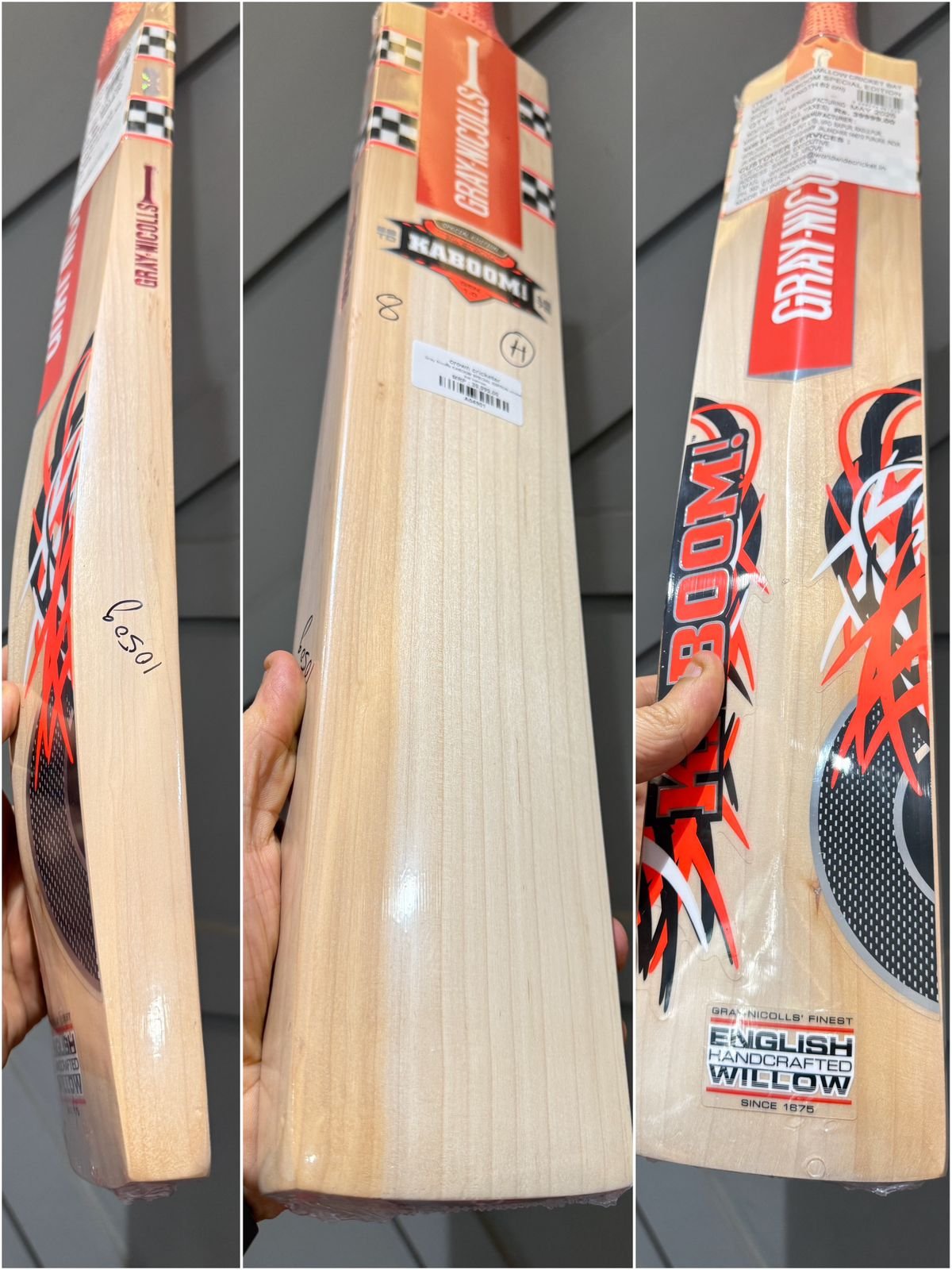 Gray Nicolls KABOOM SPECIAL EDITION cricket bat harrow
