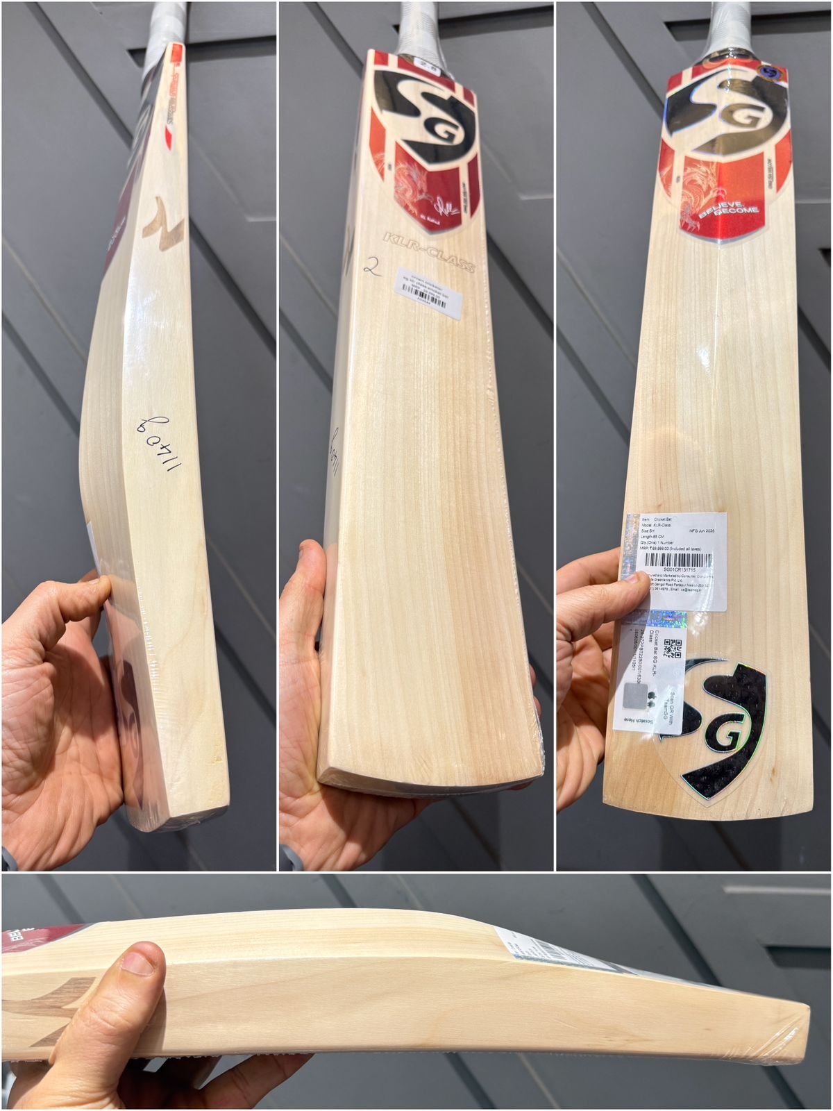 SG KLR class cricket bat
