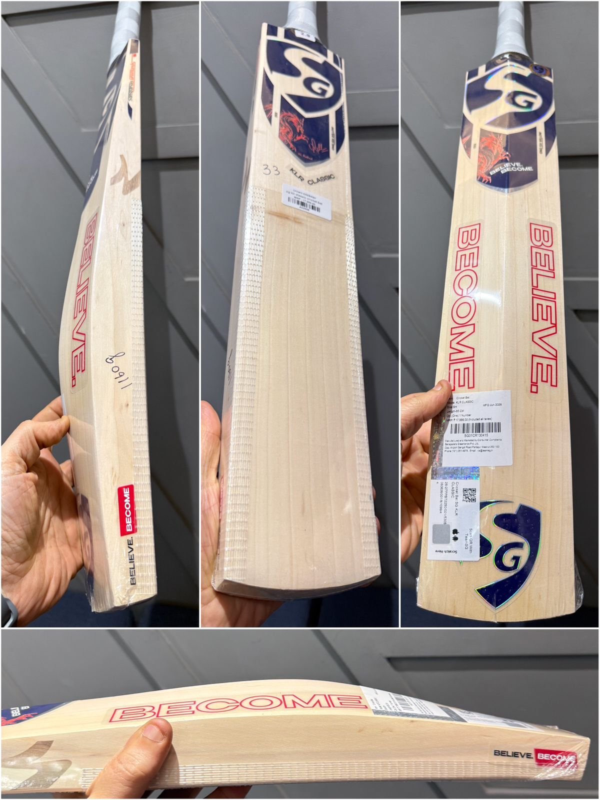 SG KLR classic cricket bat