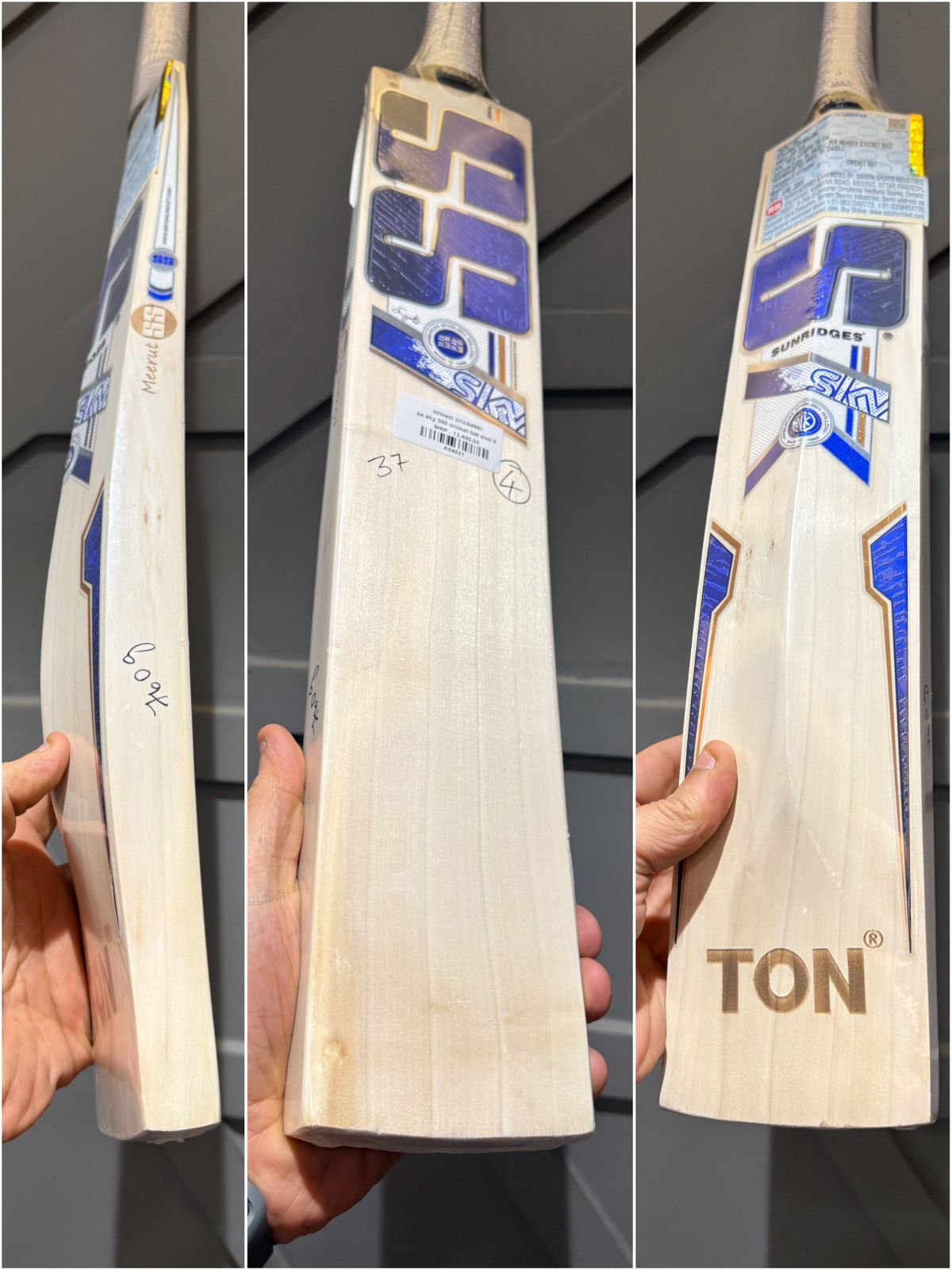 SS sky 360 cricket bat size 4