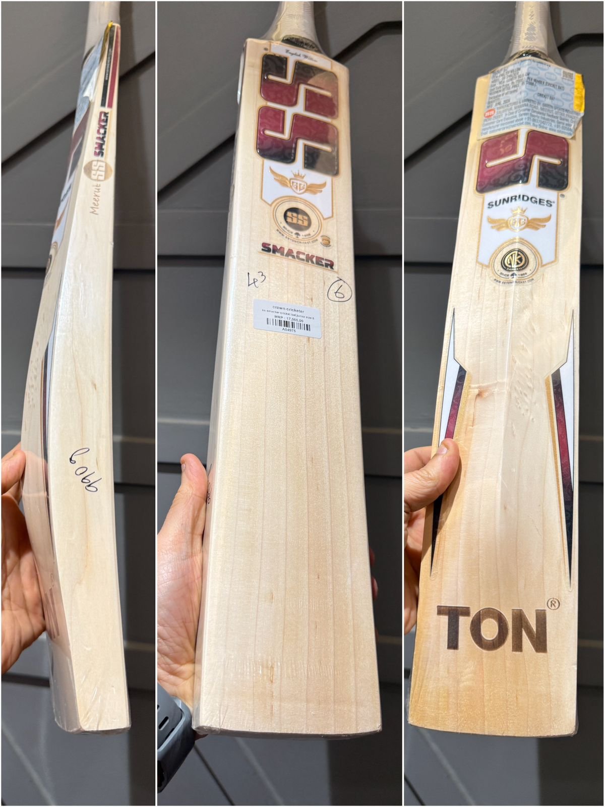 SS smacker cricket bat junior size 6