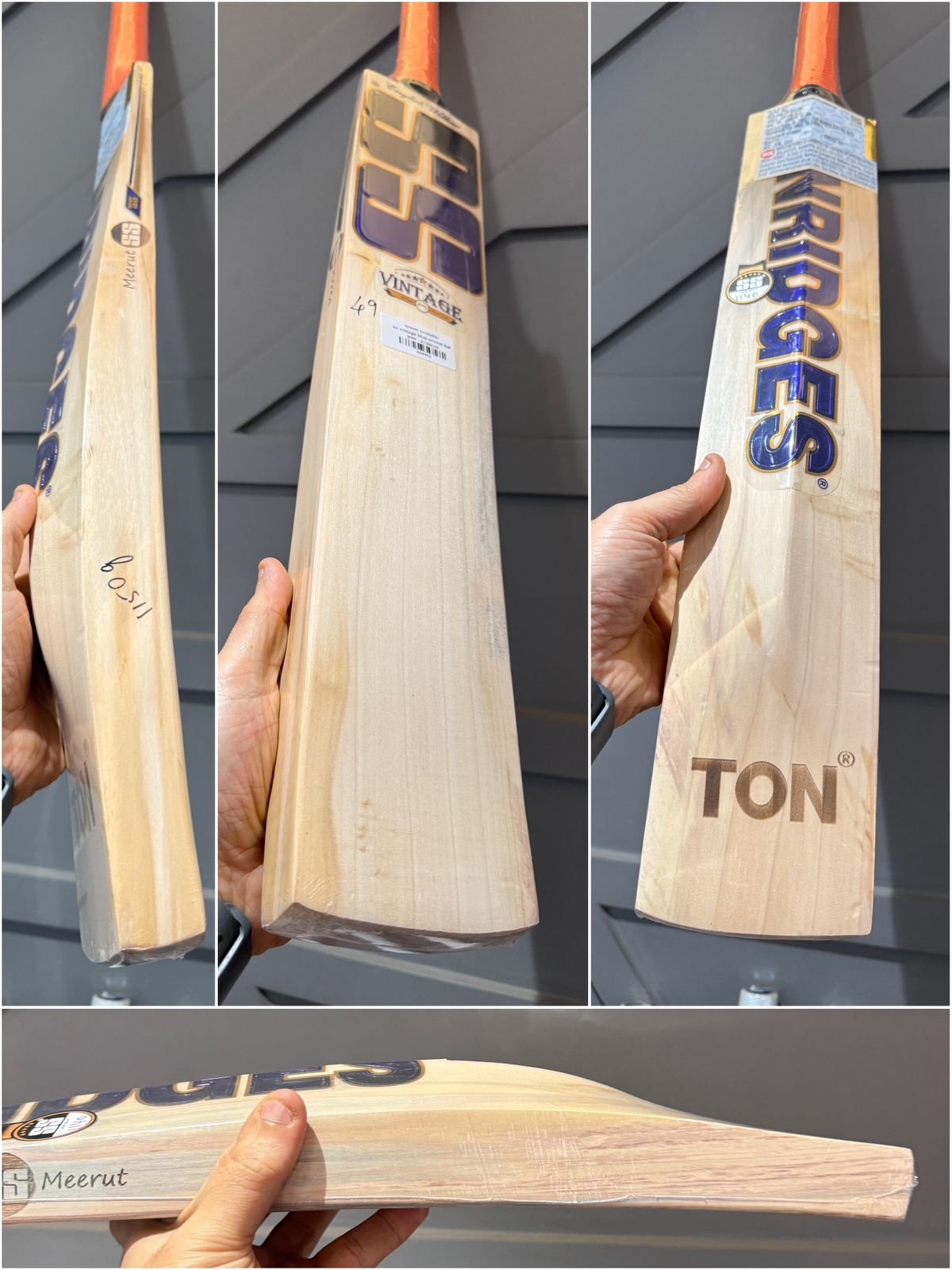 SS vintage blue cricket bat