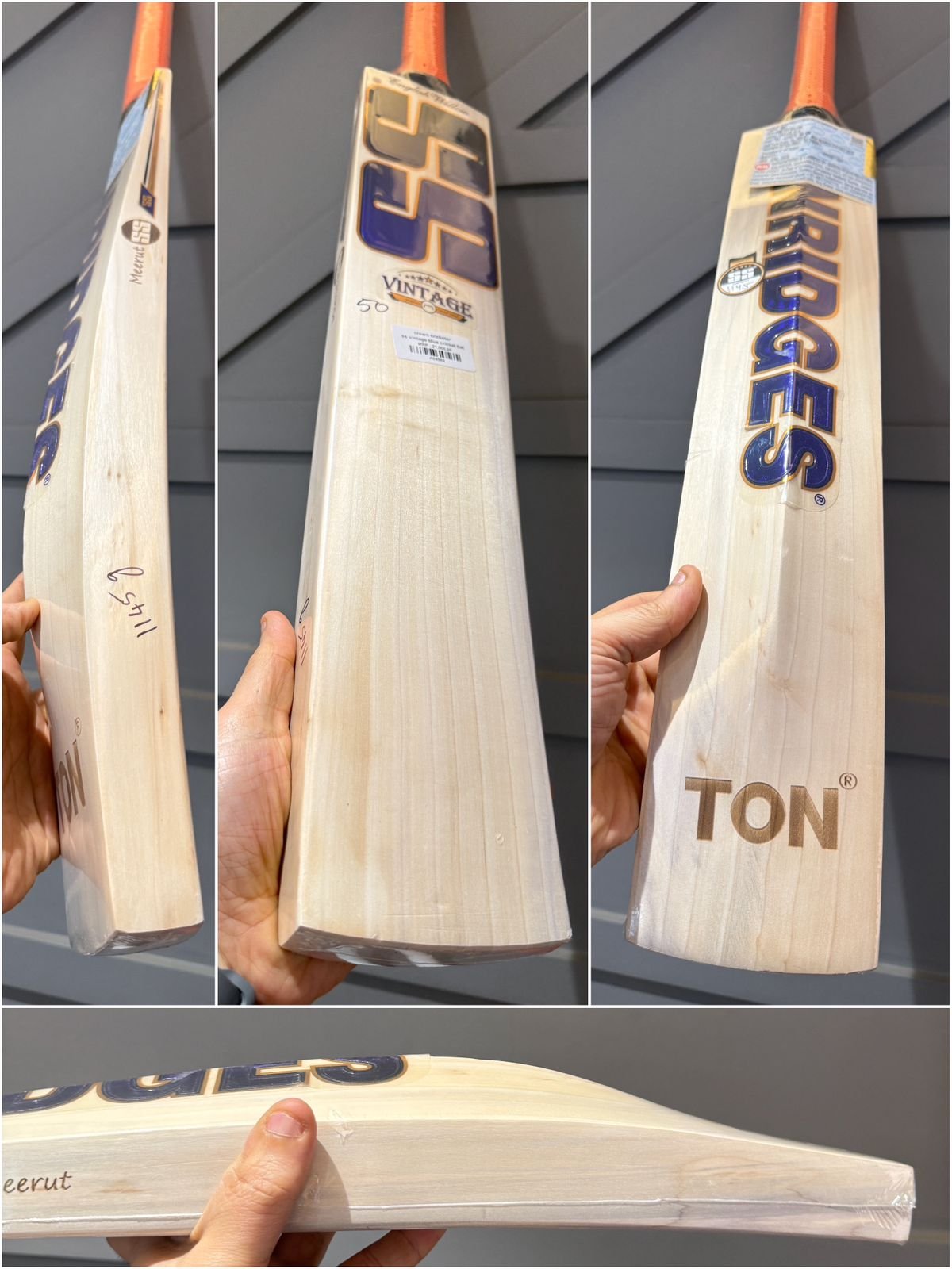 SS vintage blue cricket bat