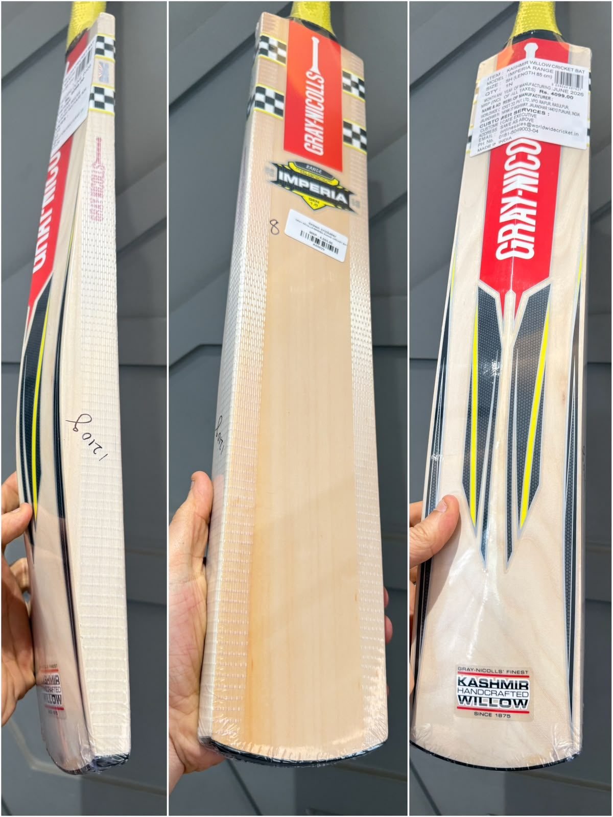 GRAY NICOLLS IMPERIA RANGE CRICKET BAT
