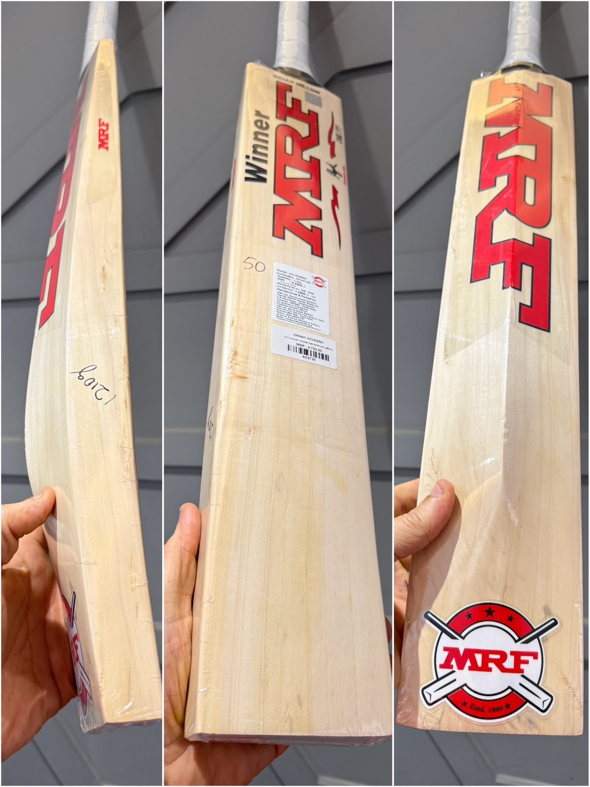 MRF Winner Cricket Bat Kashmir Willow