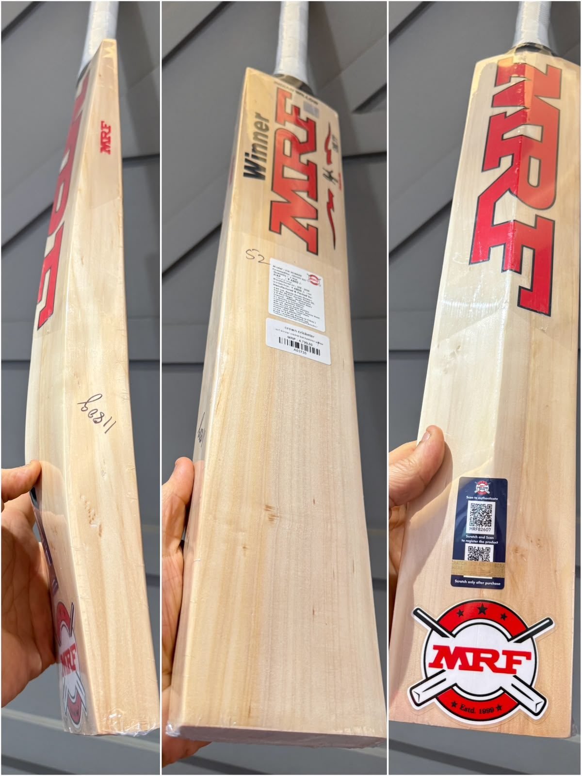 MRF Winner Cricket Bat Kashmir Willow