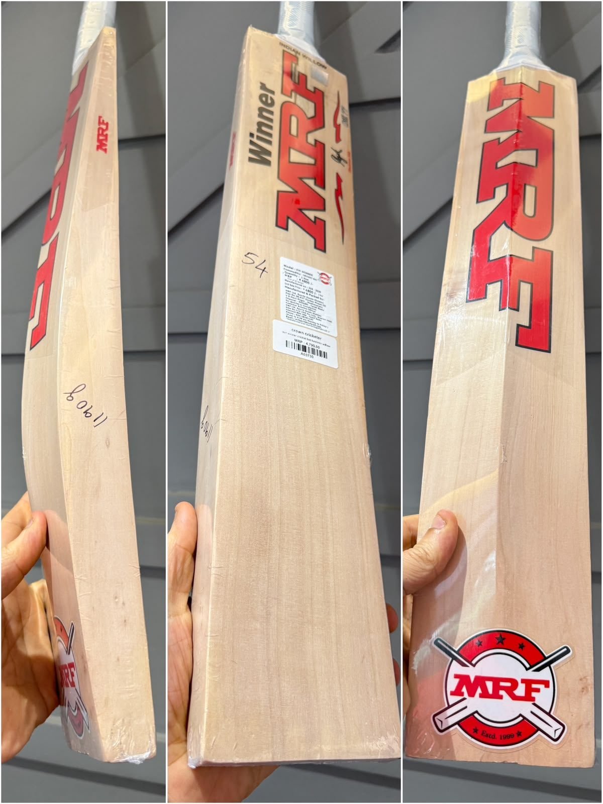 MRF Winner Cricket Bat Kashmir Willow