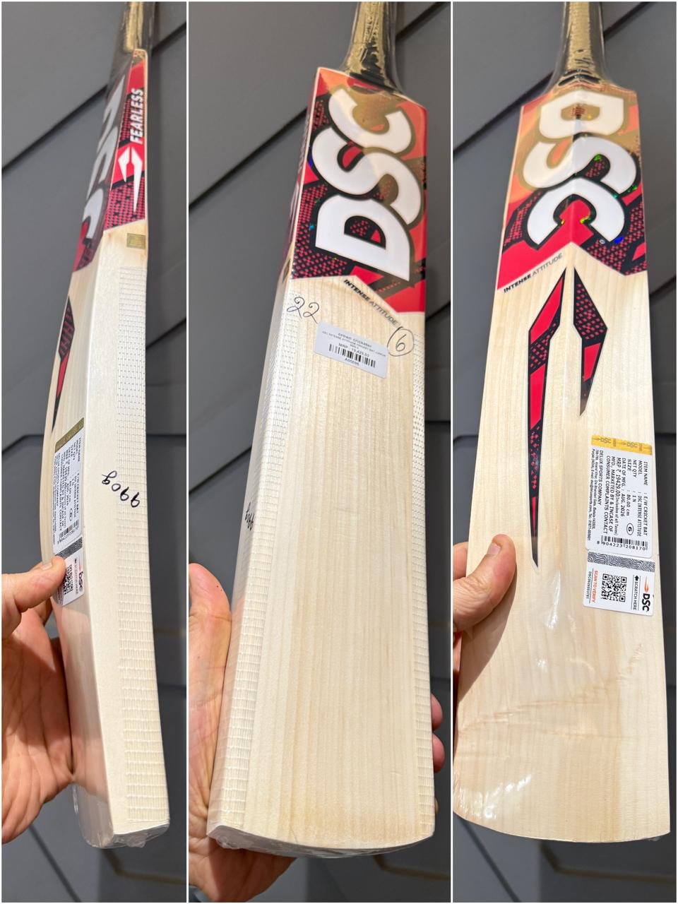 DSC INTENSE ATTITUDE CRICKET BAT Size 6
