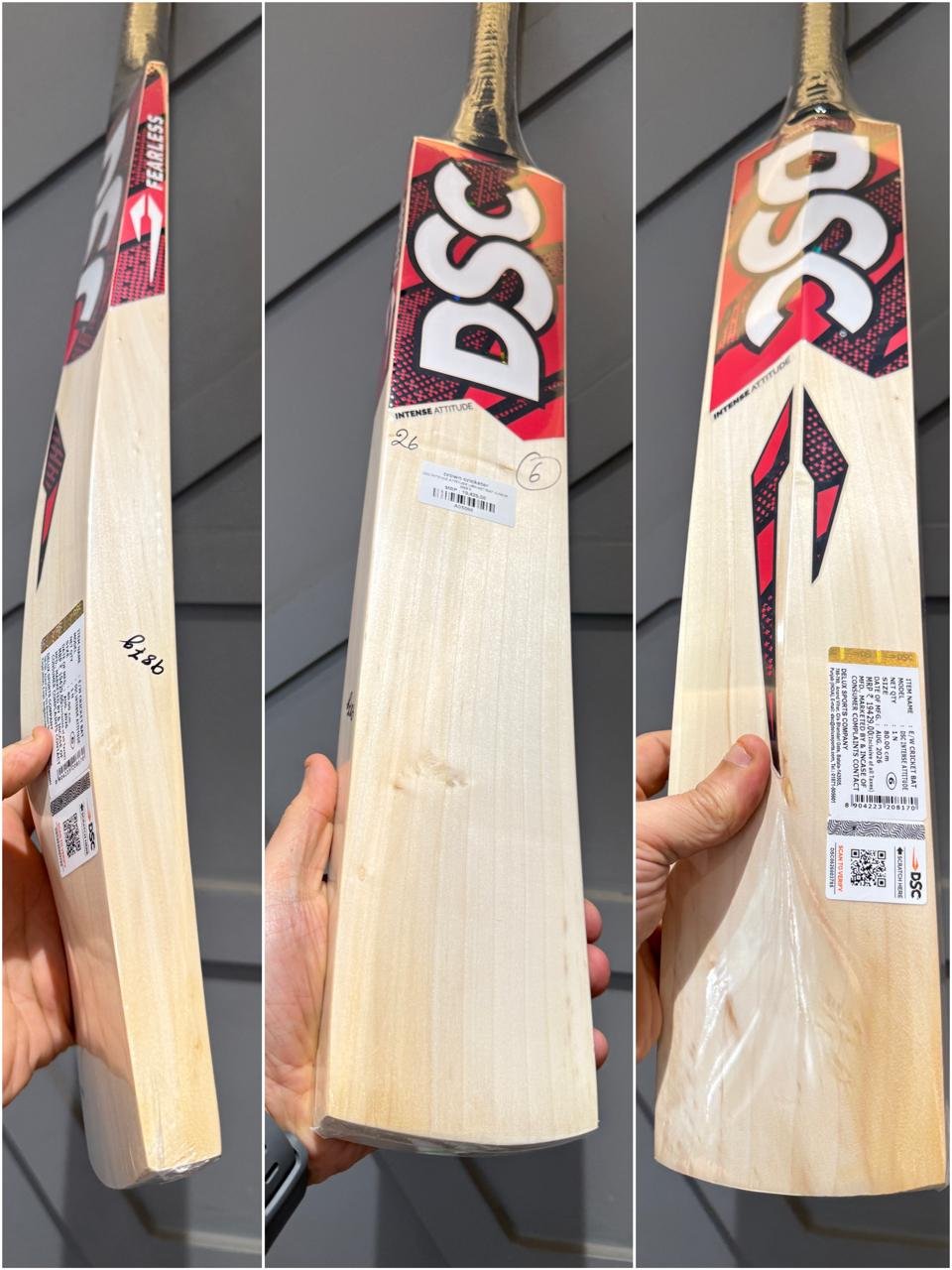 DSC INTENSE ATTITUDE CRICKET BAT Size 6