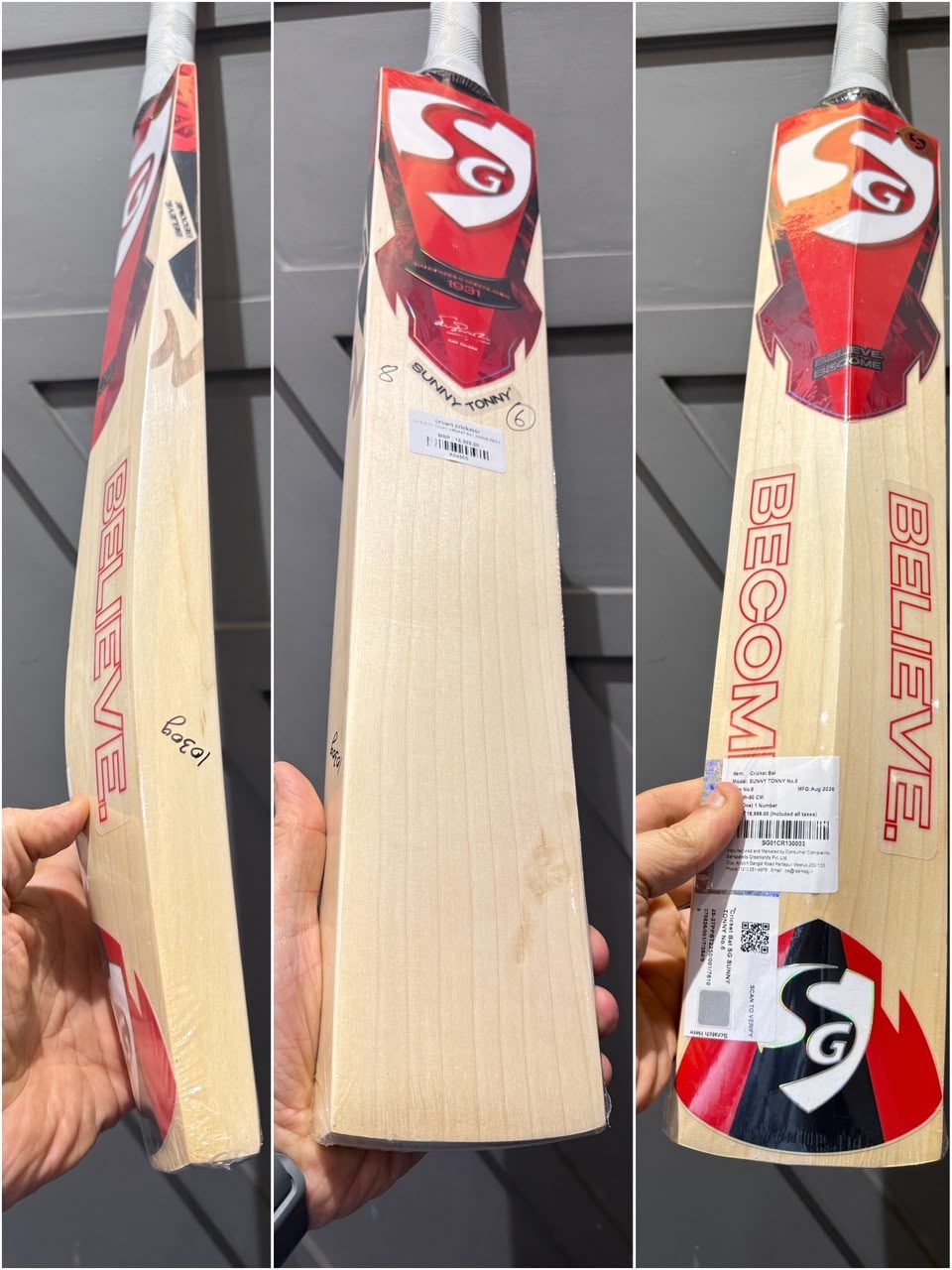 SG SUNNY TONNY CRICKET BAT SIZE 6