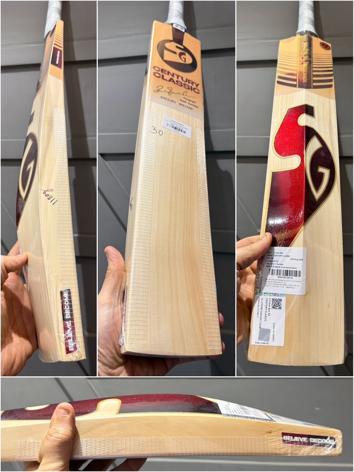 Sg century classic cricket bat 2026