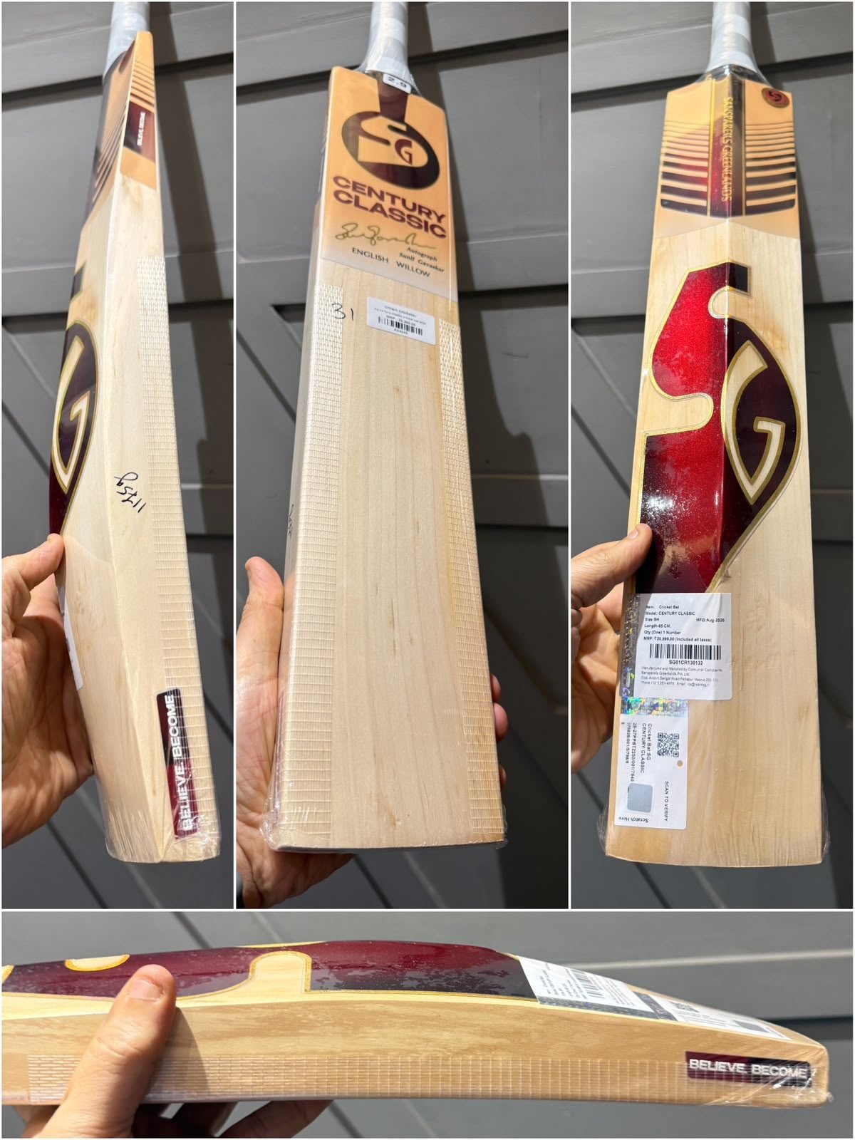 Sg century classic cricket bat 2026