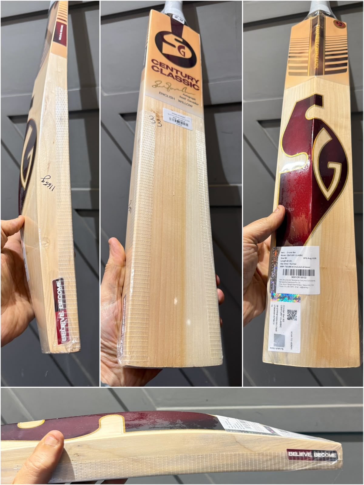 Sg century classic cricket bat 2026