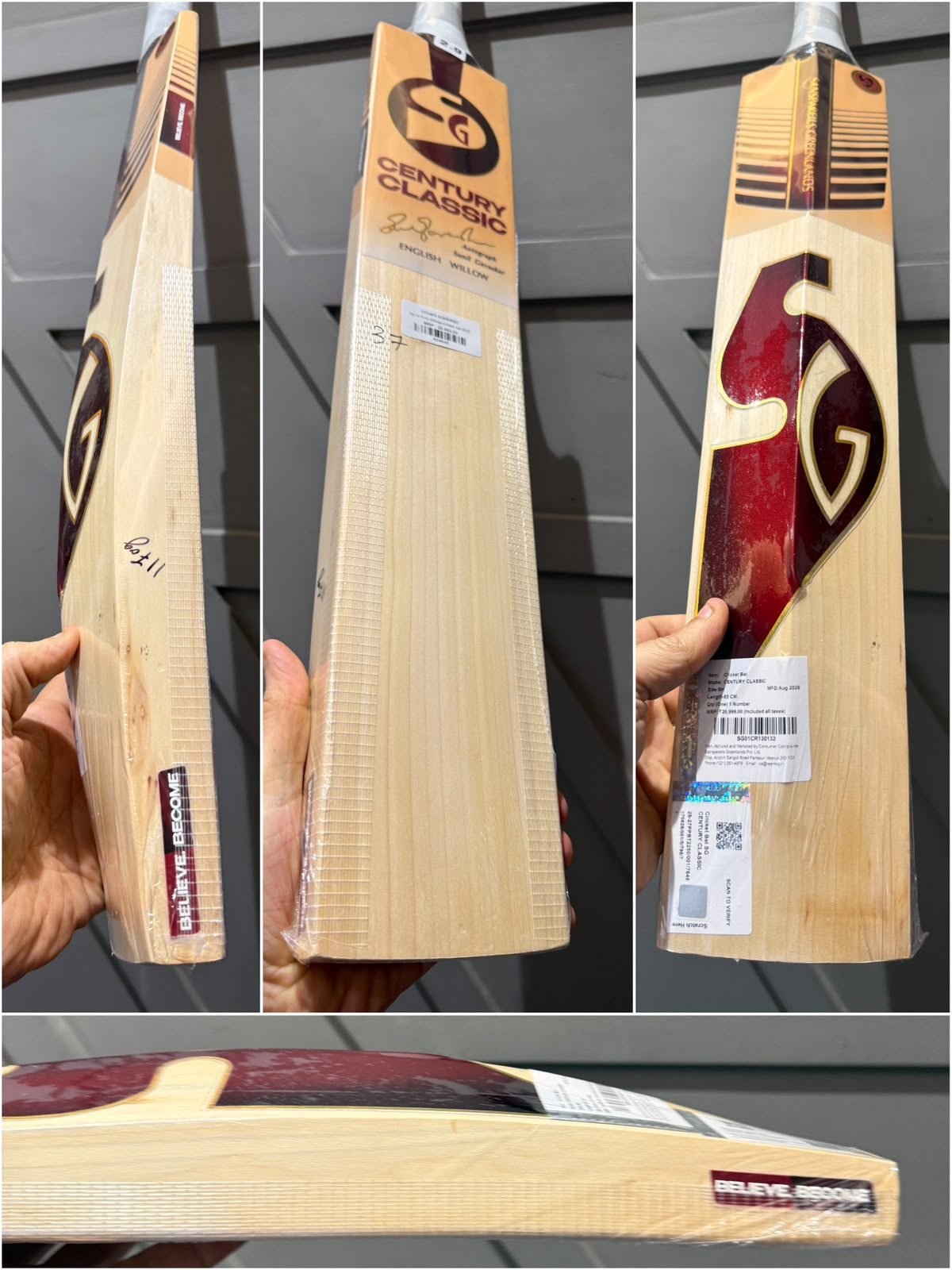 Sg century classic cricket bat 2026
