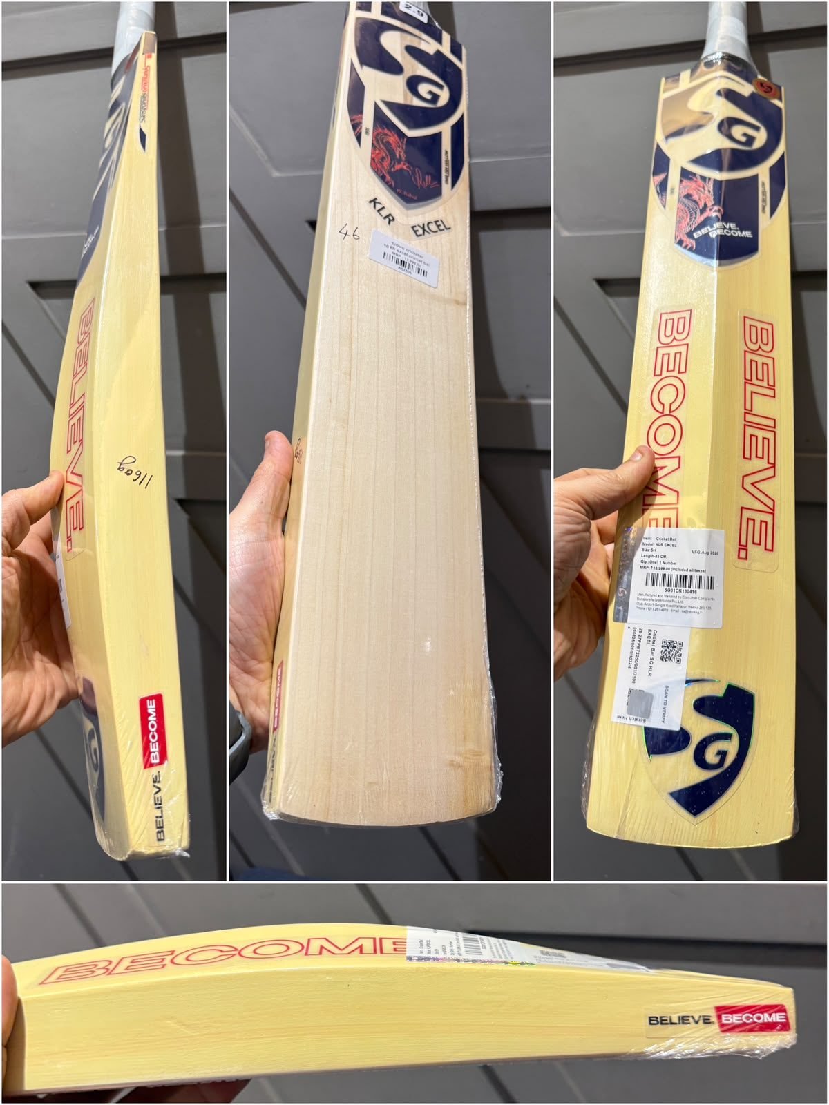 Sg klr excel cricket bat