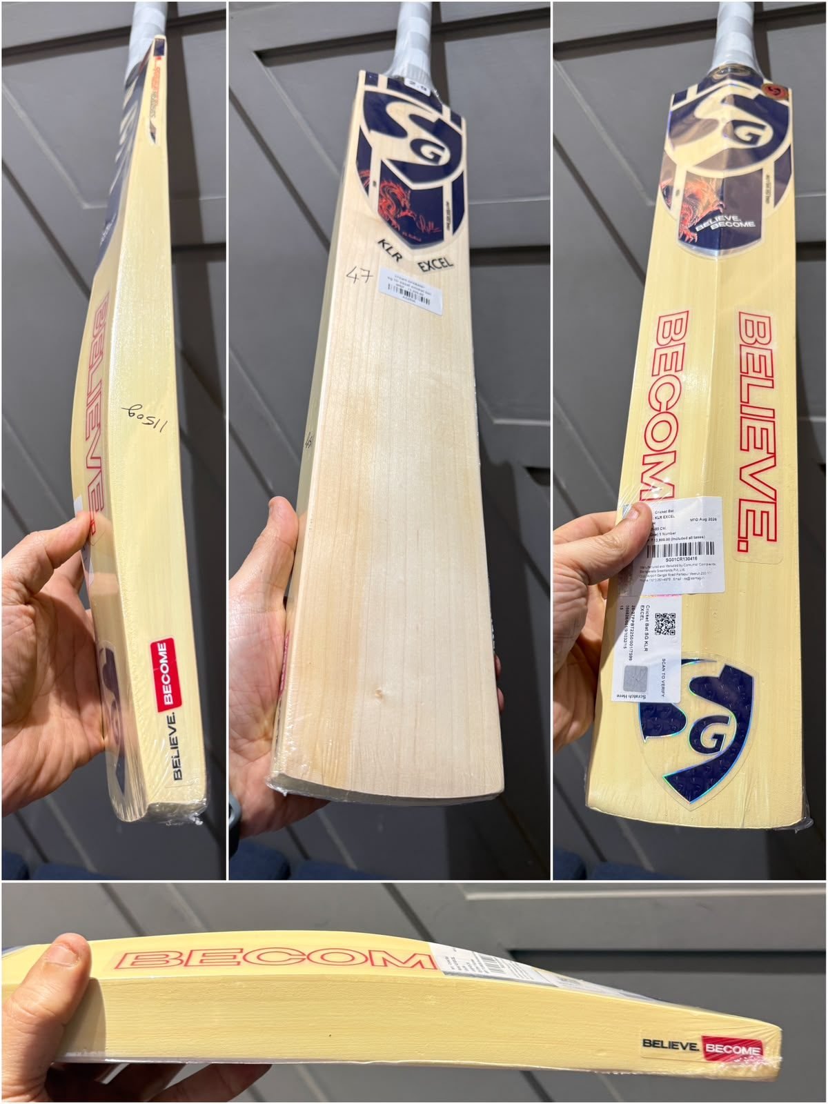 Sg klr excel cricket bat