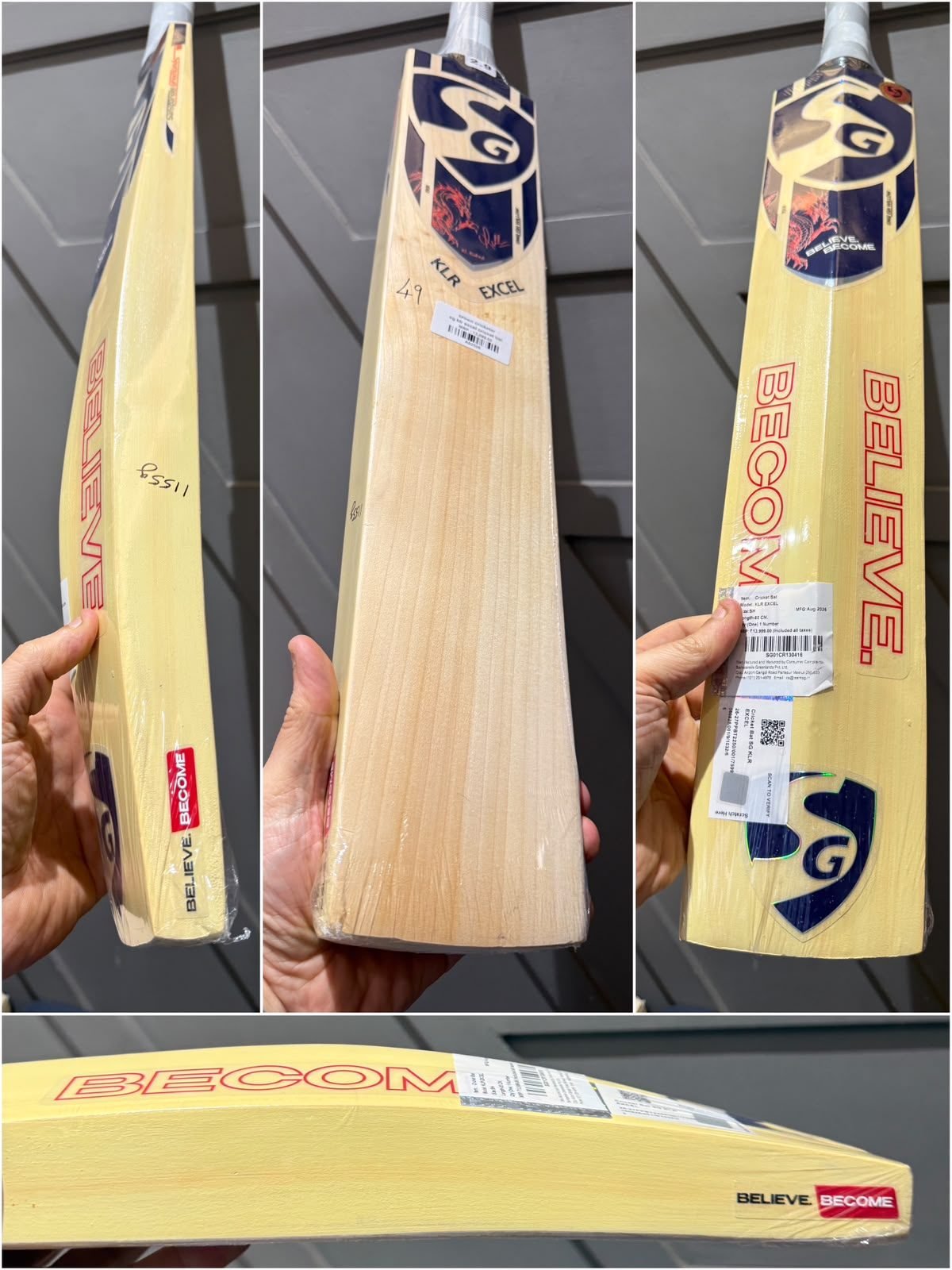 Sg klr excel cricket bat