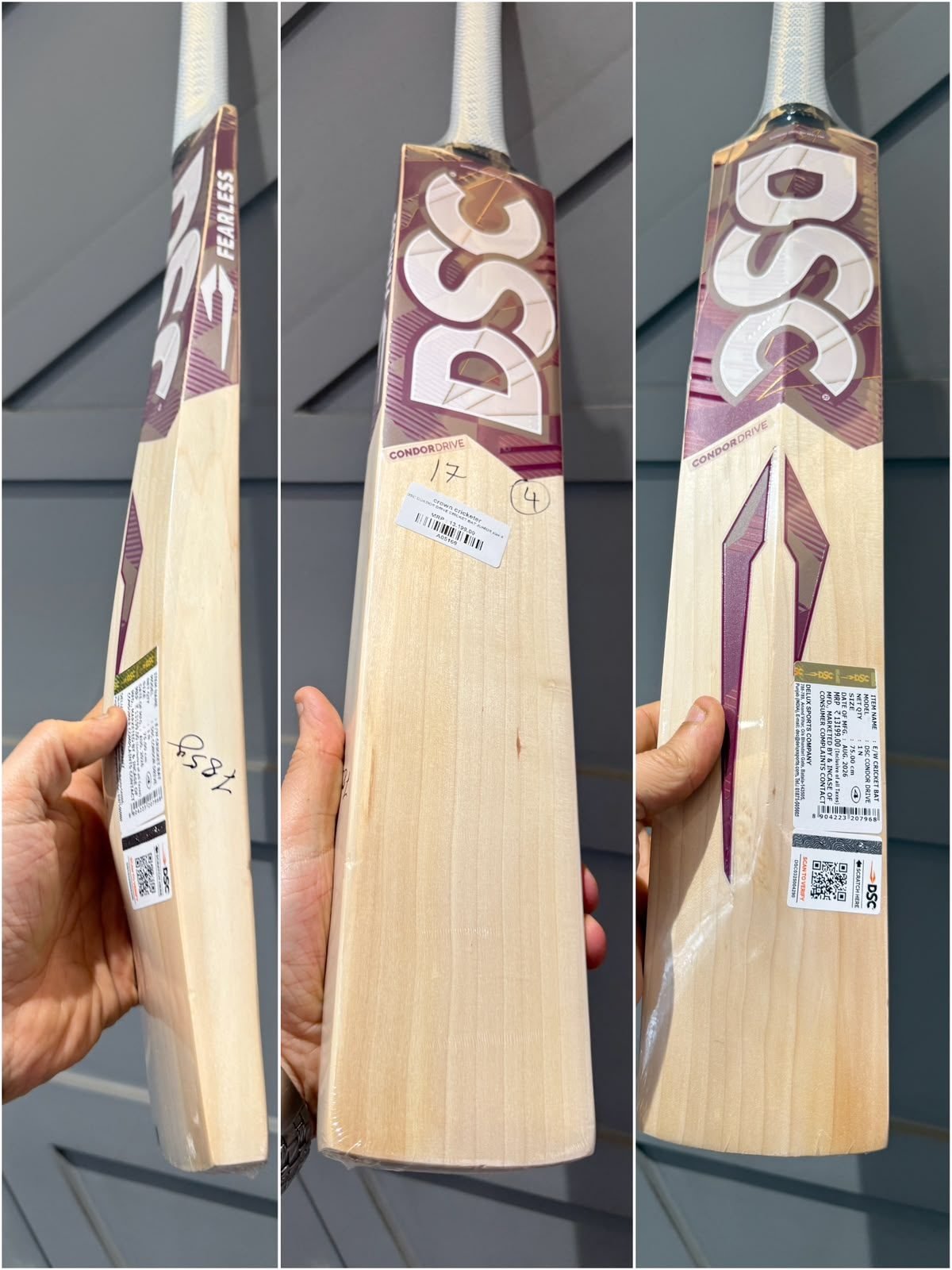 Dsc condor drive cricket bat size 4