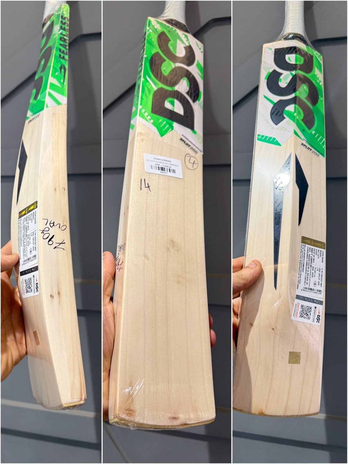 Dsc split 200 cricket bat size 4