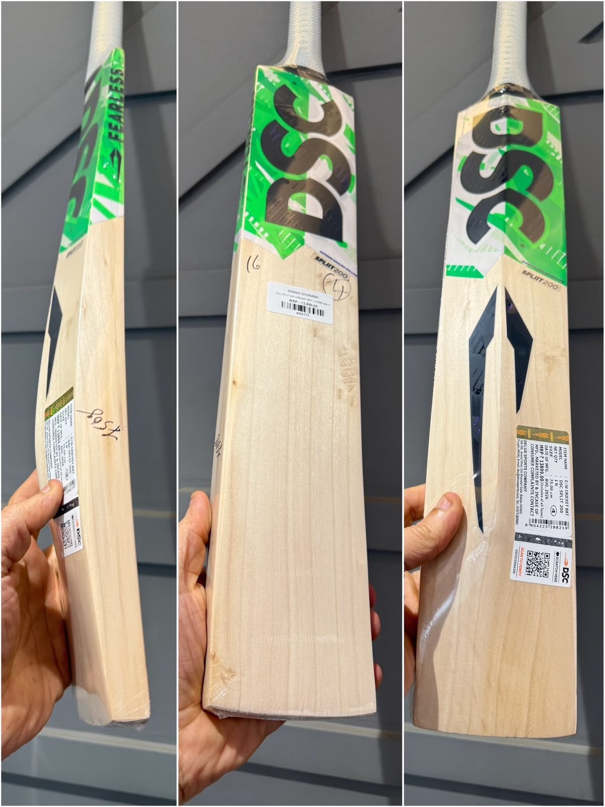Dsc split 200 cricket bat size 4