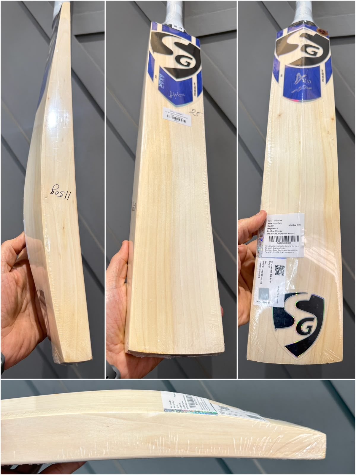 SG Axar Player Cricket Bat