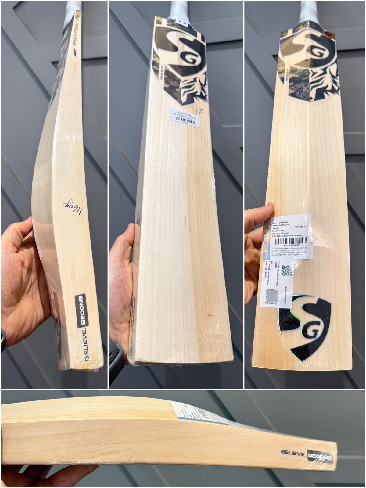 SG Dhruv Jurel Cricket Bat