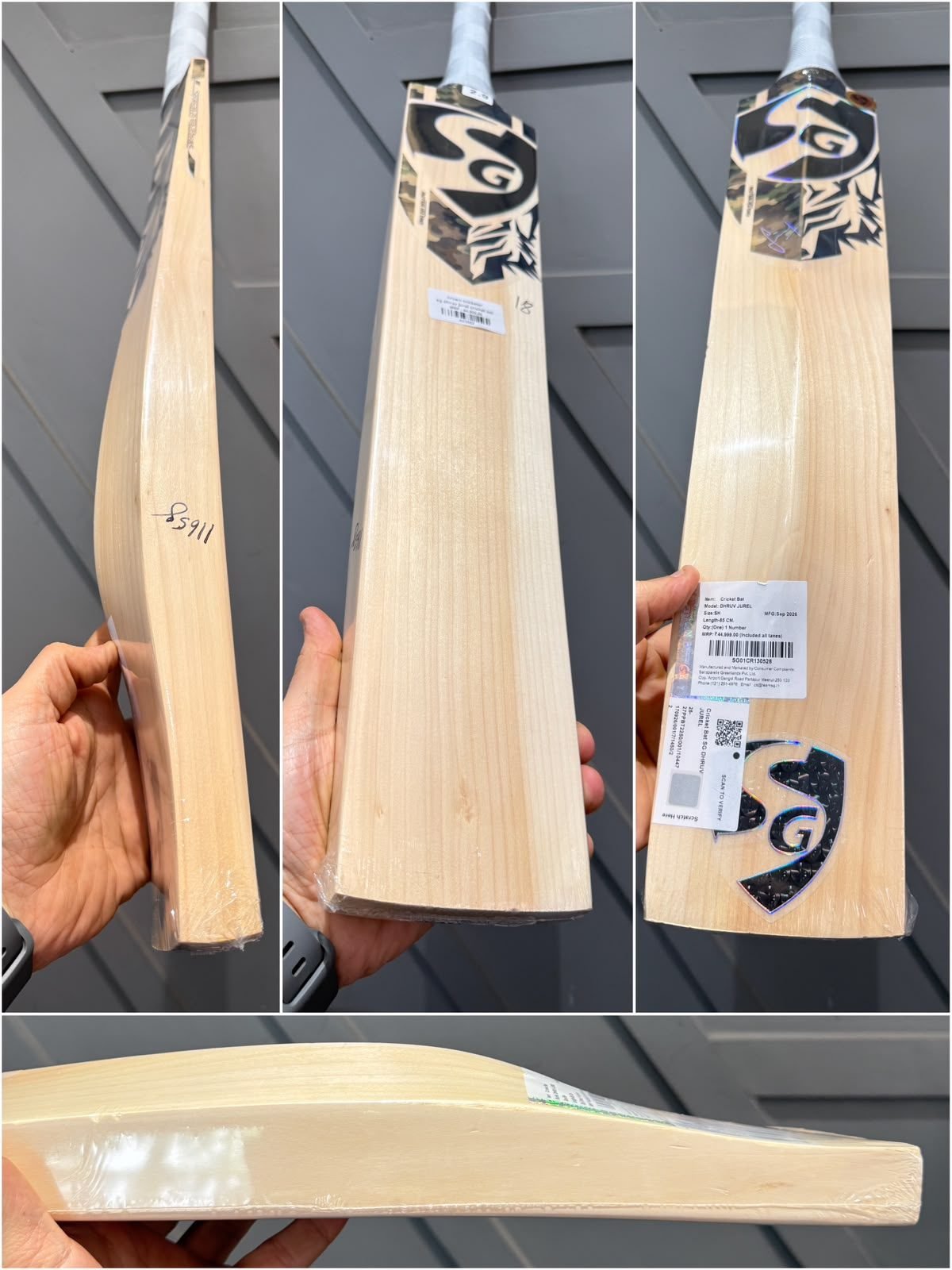 SG Dhruv Jurel Cricket Bat