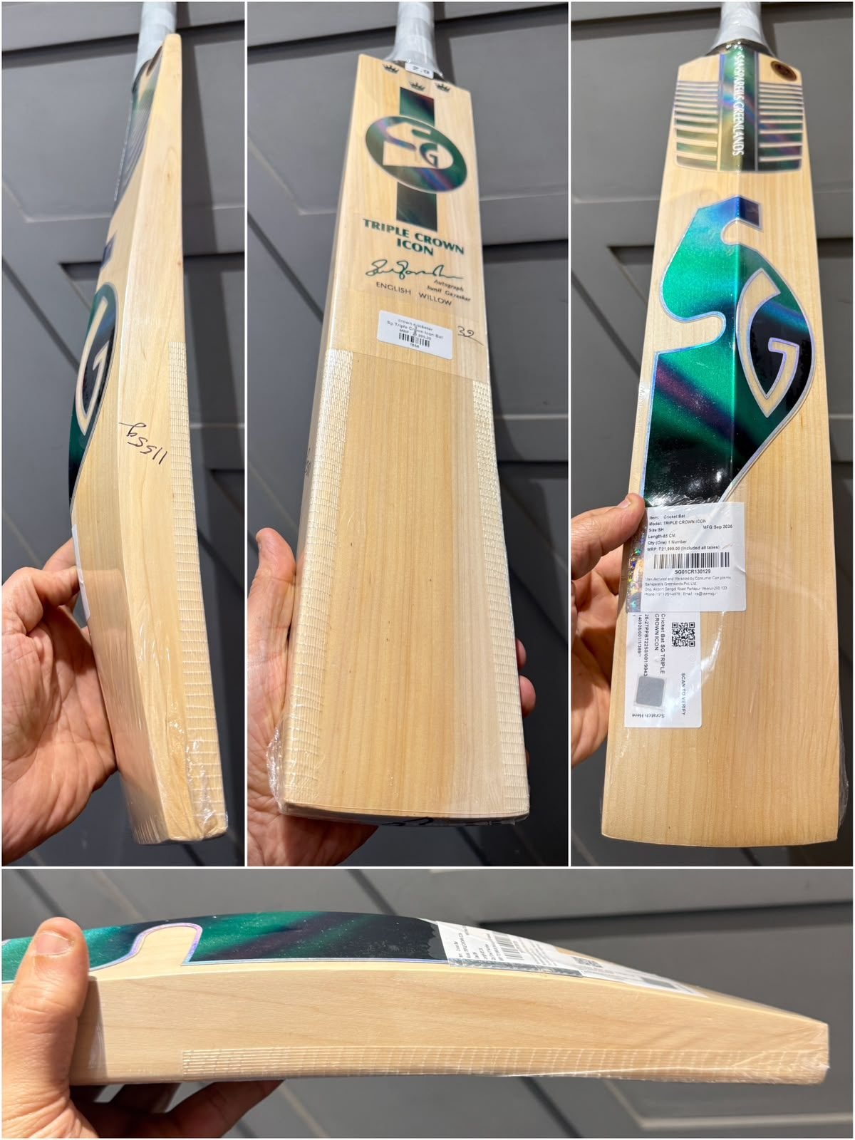 SG Triple Crown Icon Cricket Bat