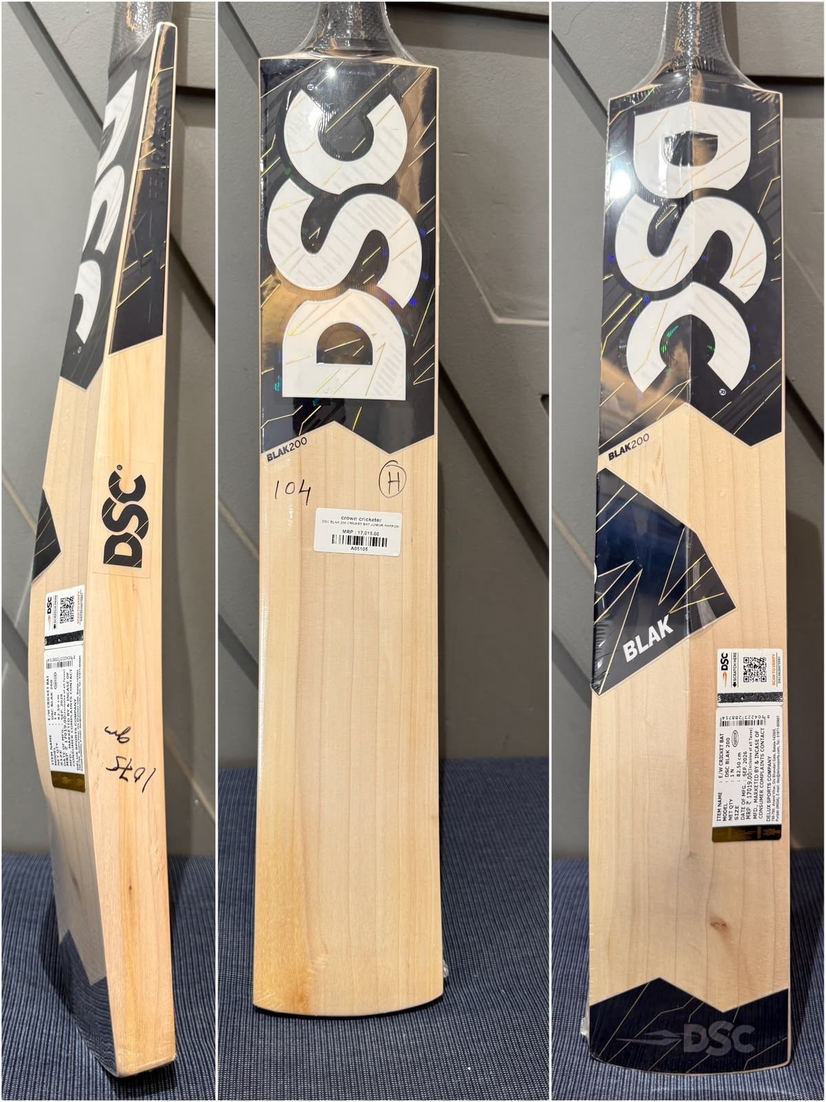DSC Blak 200 Junior Harrow Cricket Bat