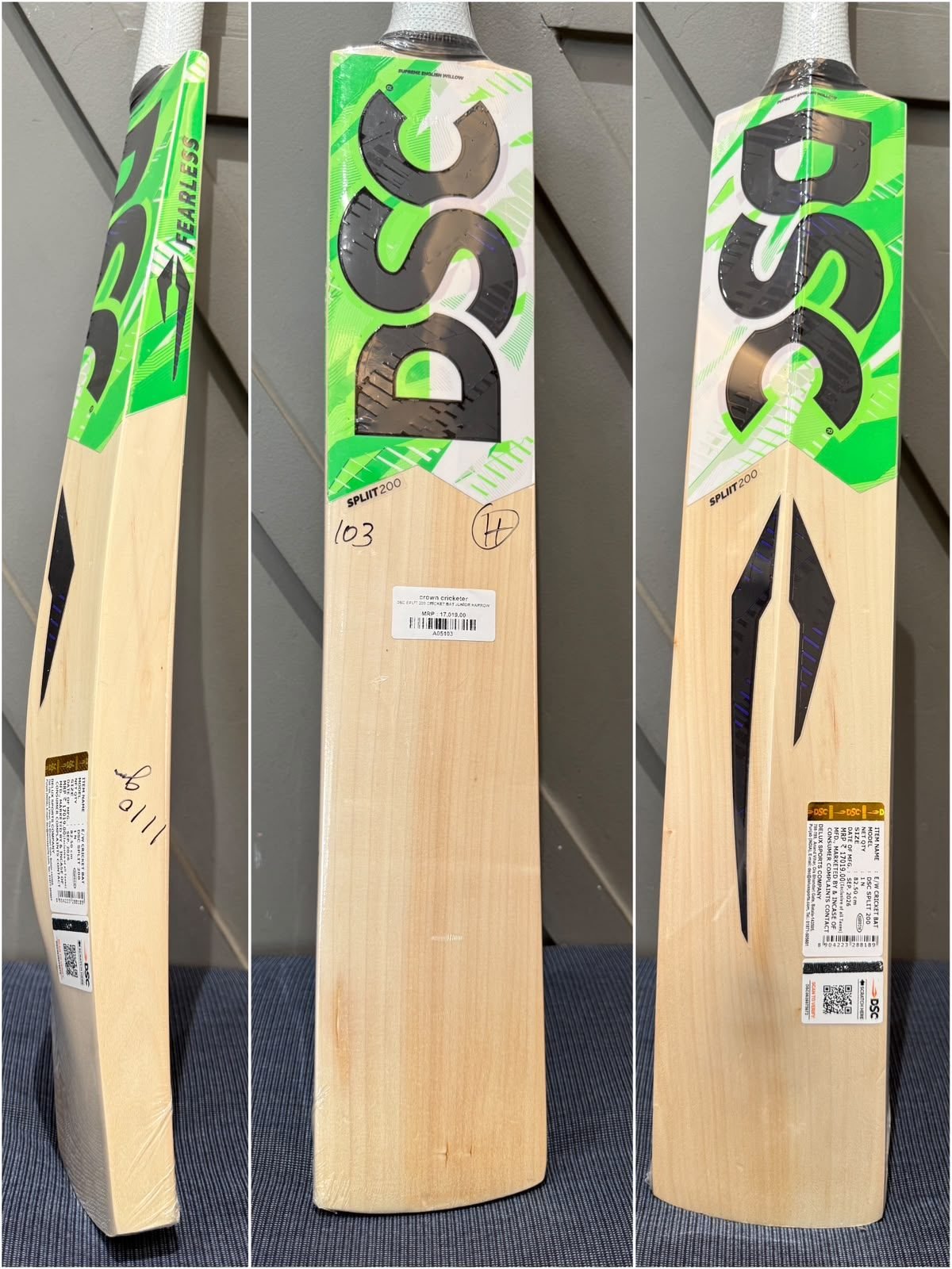 DSC Split 200 Junior Harrow Cricket Bat