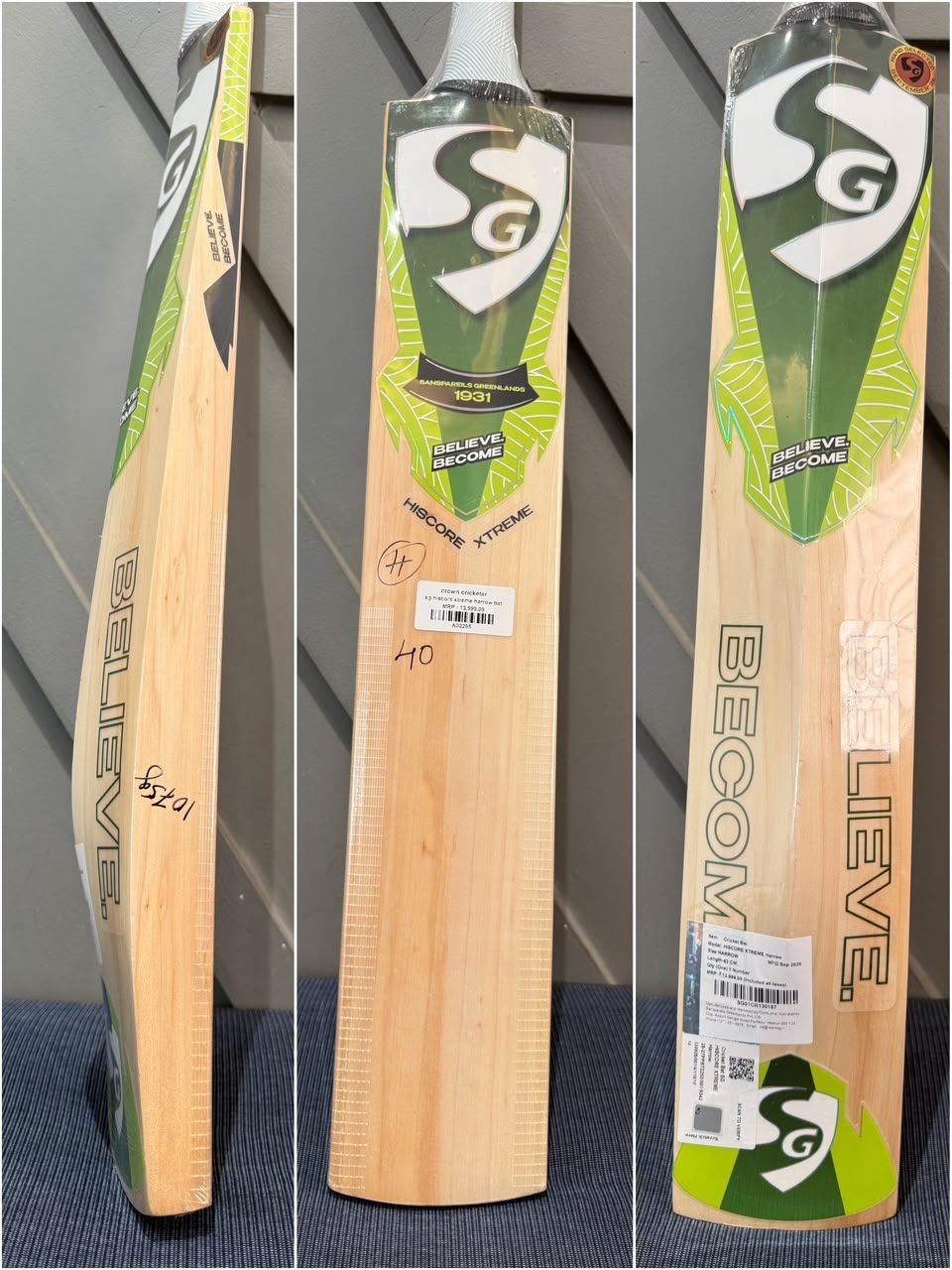 SG Hiscore Xtreme Harrow Cricket Bat
